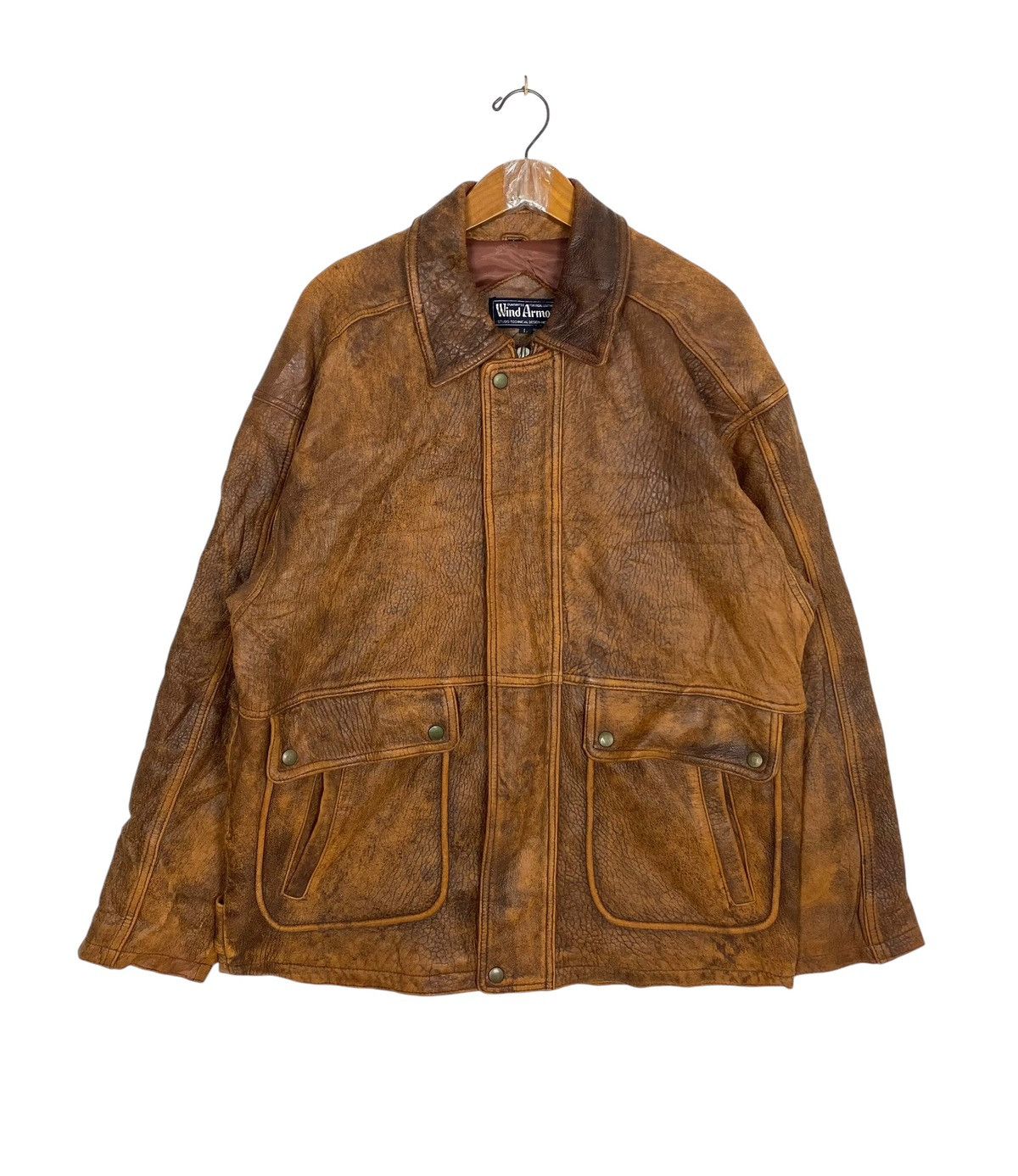 Japanese Brand Rare‼️ Vintage Wind Armor Sheep Skin Leather Size US M / EU 48-50 / 2 - 1 Thumbnail