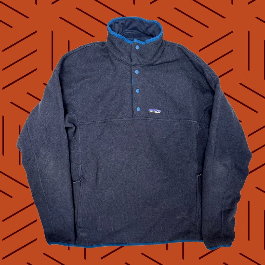 Patagonia Patagonia Better Sweater Pullover Navy Blue L Mens Snap-T with Pockets Logo Four-Snap Placket Mock Neck Durable Fleece Jacket-style Sweatshirt Size US L / EU 52-54 / 3 - 1 Thumbnail