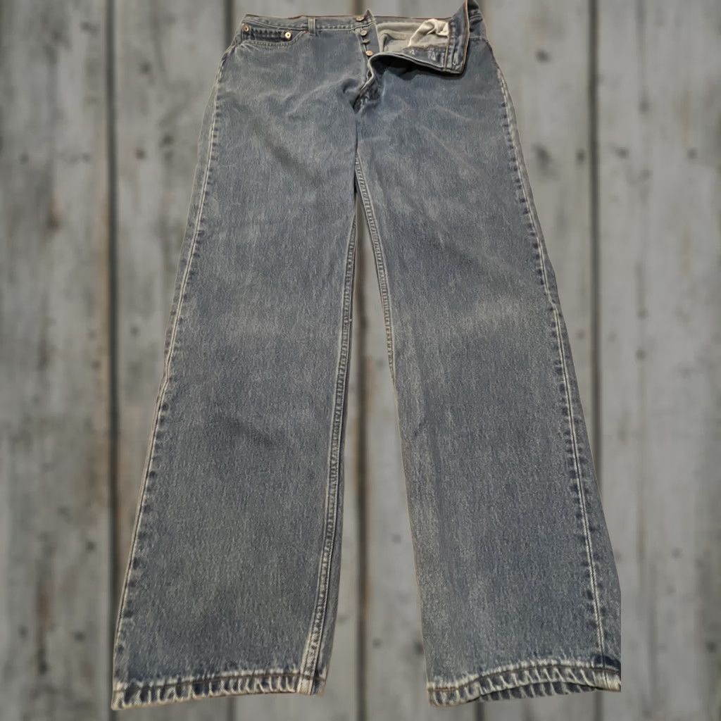 Levi's VINTAGE Levi's 501 Jeans Men Regular Fit Stamp Button Fly Blue 90s USA 38x34 33x34 (Adjusted to include key details) Size US 36 / EU 52 - 1 Thumbnail