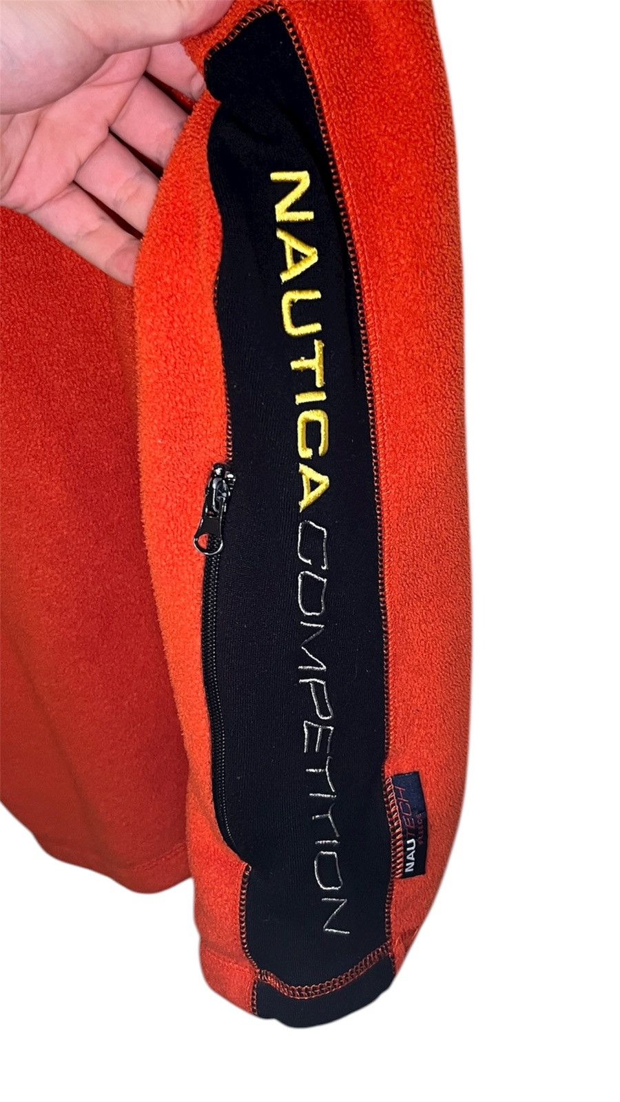 Nautica Y2K Nautica Competition Red Fleece Quarter Zip Pullover Size US L / EU 52-54 / 3 - 4 Thumbnail