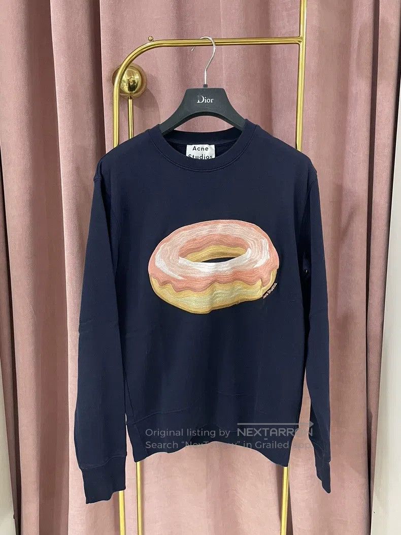 Acne Studios Acne Studios Navy blue donut sweater top long-sleeve Size XXS / US 00 / IT 34 - 1 Thumbnail