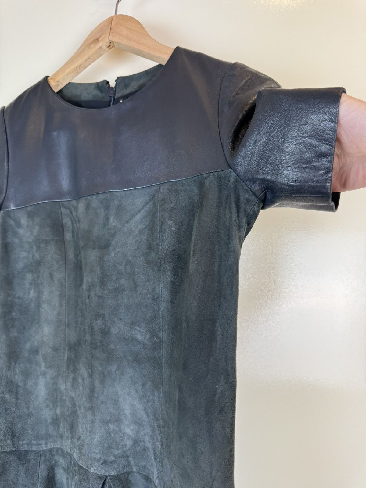 Balenciaga Balenciaga mini leather suede dress gown party sexy XS Size XS / US 0-2 / IT 36-38 - 6 Thumbnail