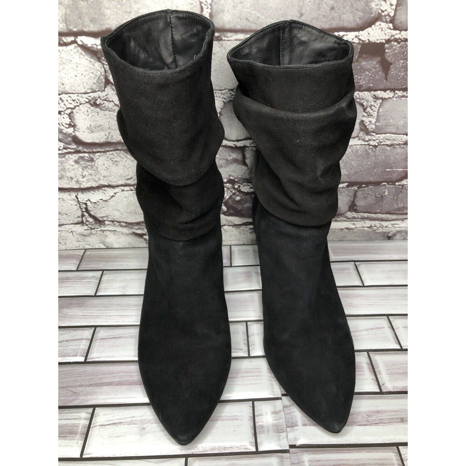 Other Botkier Skylar Black Suede Leather Pointed Heel Booties Wome Size US 8 / IT 38 - 16 Thumbnail