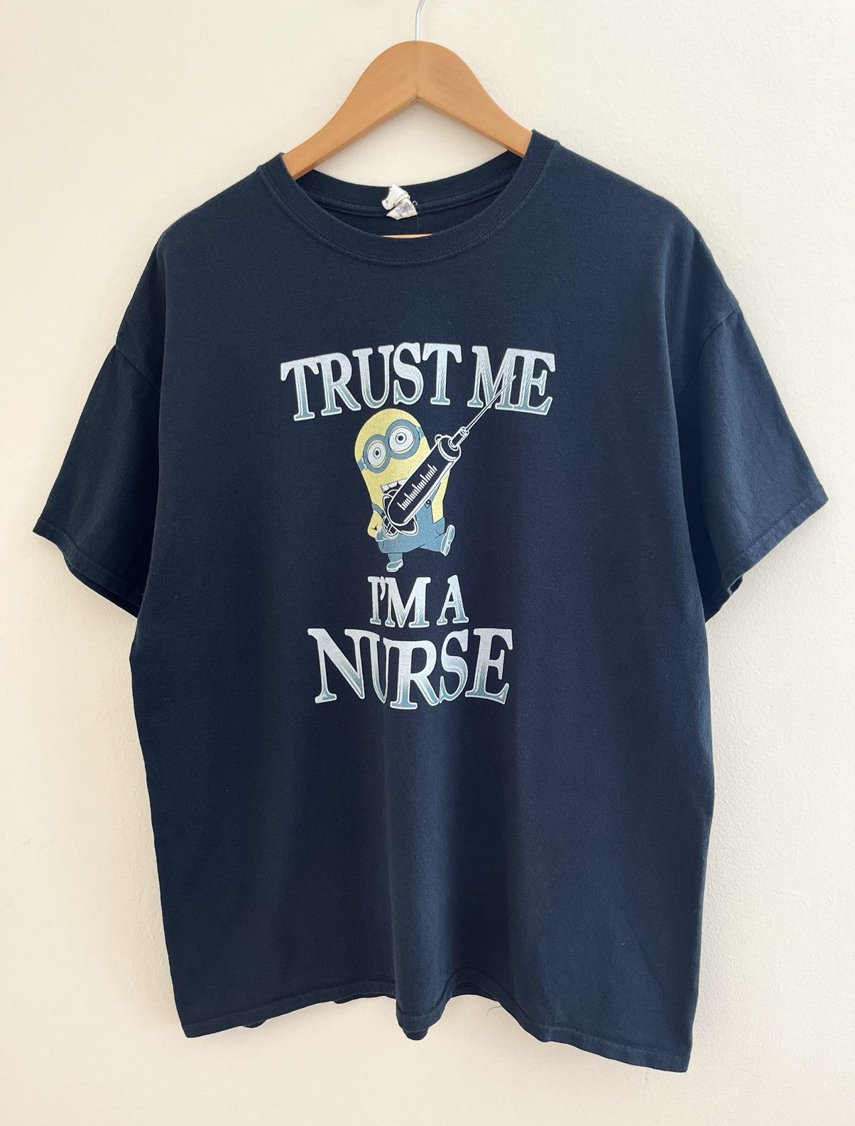 Cartoon Network Vintage Y2K Minions ”I’m A Nurse” Humor T-Shirt Size US XL / EU 56 / 4 - 1 Thumbnail