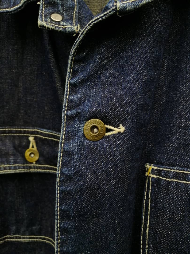 Edwin × Vintage Vintage Edwin Dungarees Denim Jacket Size US L / EU 52-54 / 3 - 3 Thumbnail