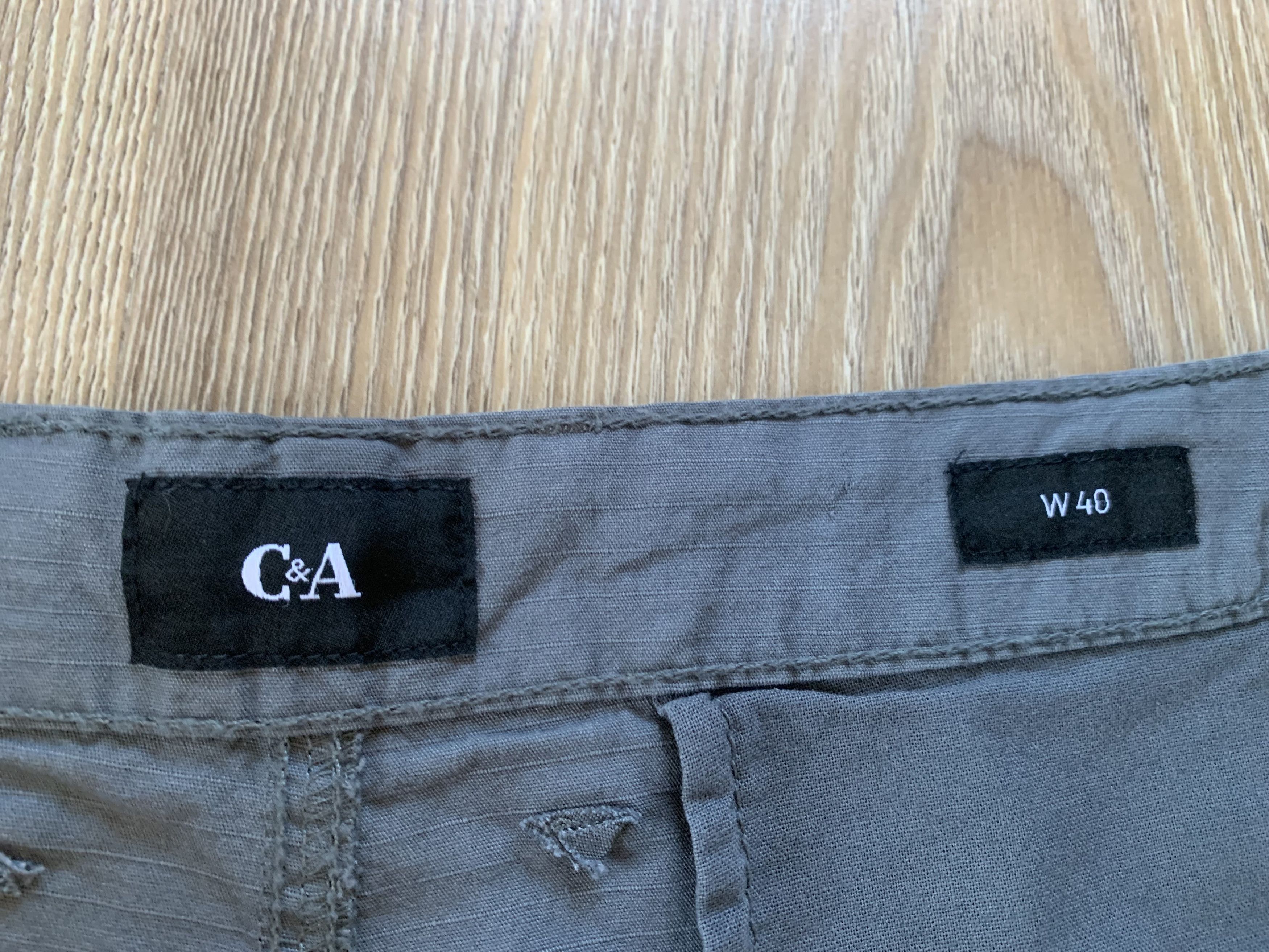 Marks & Spencer Marks & Spencer Mens Grey Cotton Cargo Shorts With Belt Size US 40 / EU 56 - 6 Thumbnail
