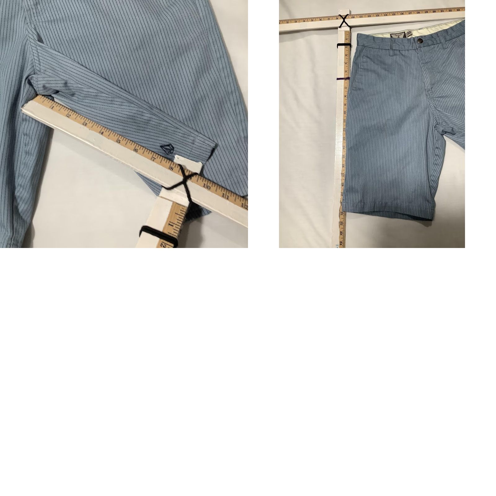 Volcom Volcom Shorts Mens 30 Blue Frickin Stripe Chino Casual Golf Skate Walk Size US 30 / EU 46 - 9 Thumbnail