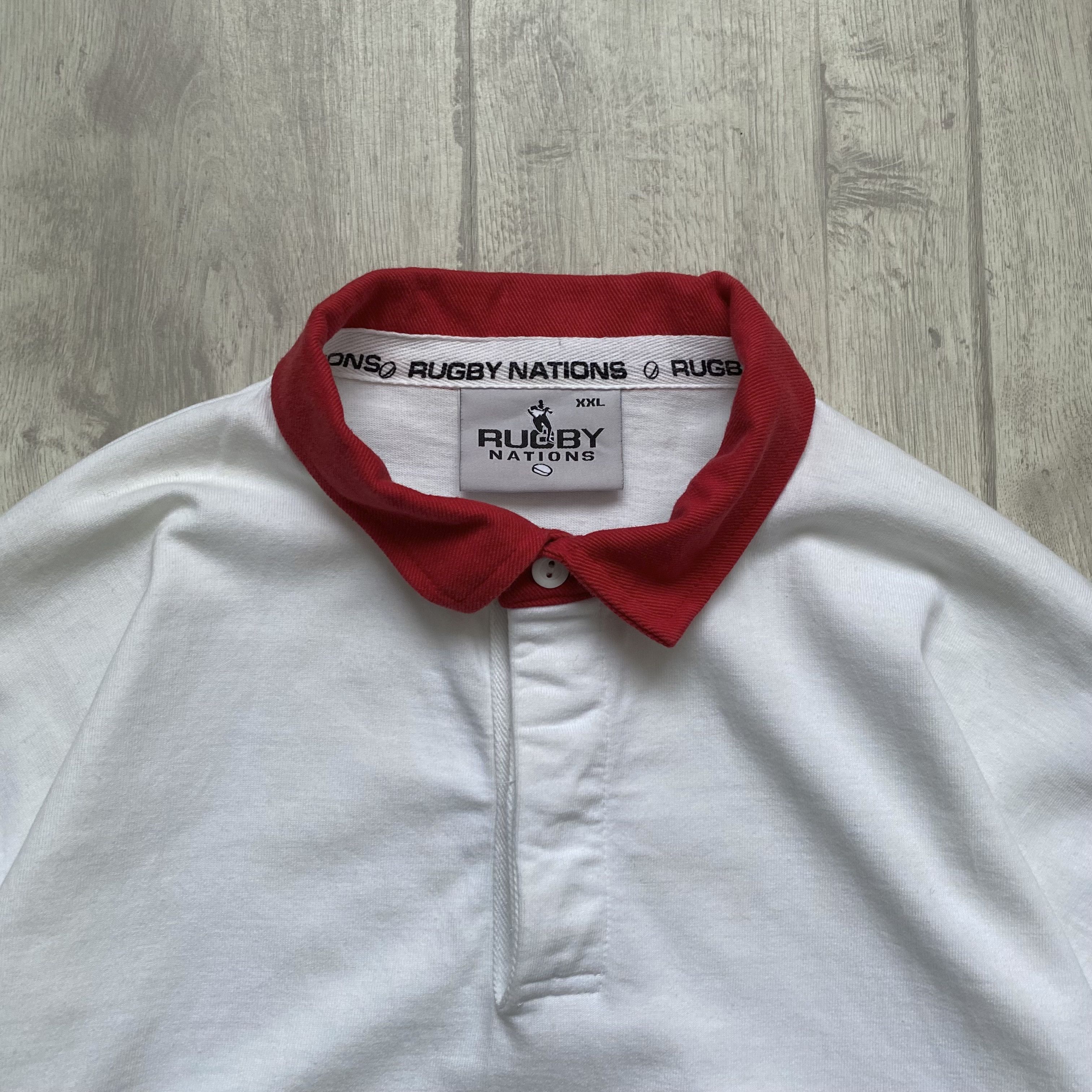 Cotton Traders 🏈 Vintage 90s Rugby Wales Flag Polo Shirt Jersey Blockore Size US XXL / EU 58 / 5 - 7 Thumbnail