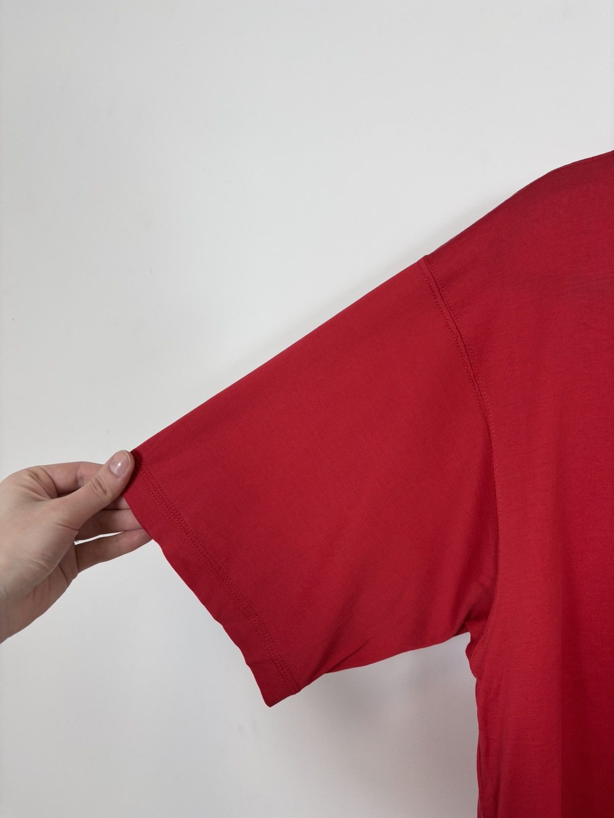 Trussardi Vintage Trussardi Jeans Men’s Red Cotton T-Shirt Tee Size US M / EU 48-50 / 2 - 6 Thumbnail