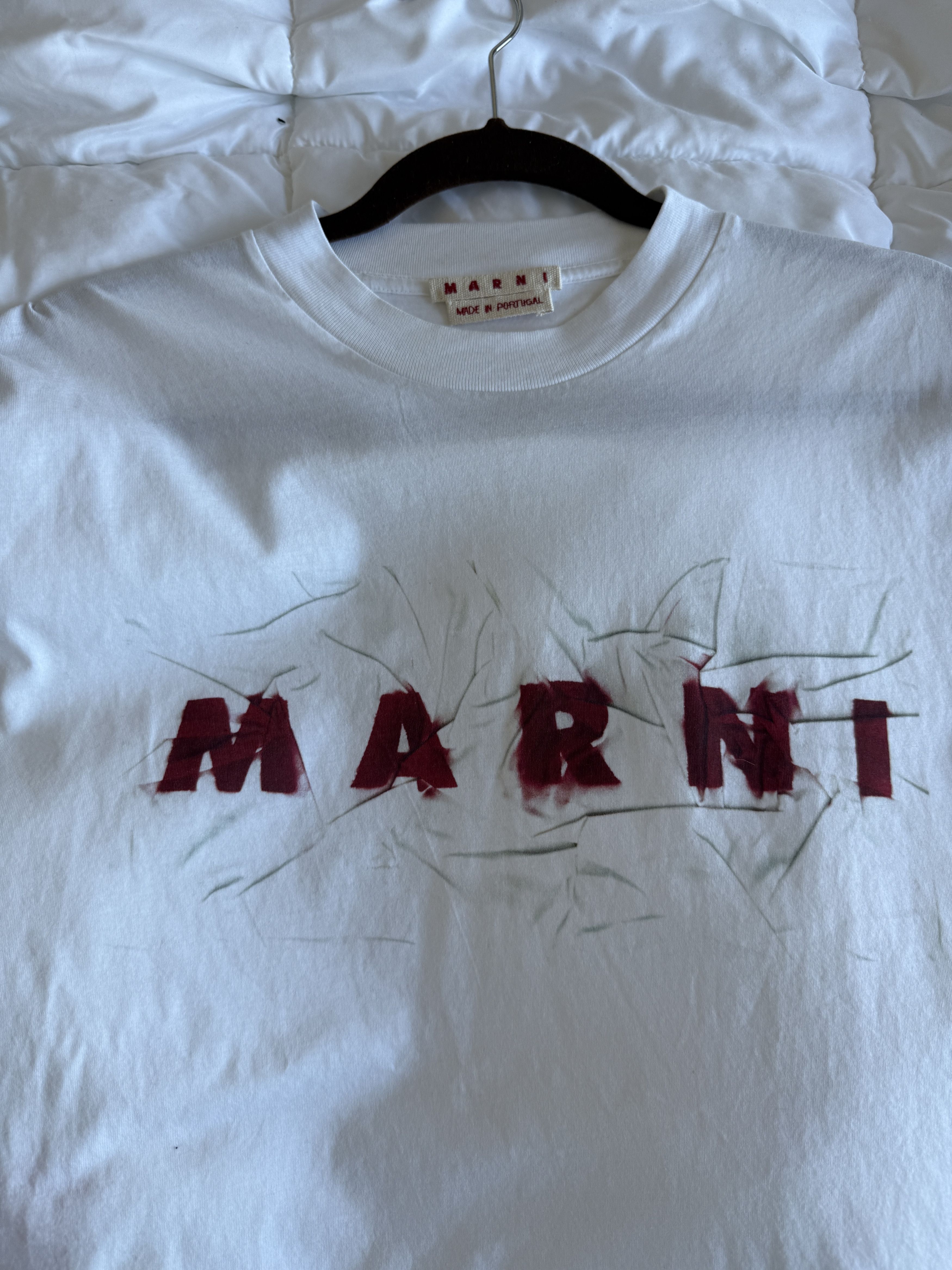 Marni White Marni Relaxed Fit Short Sleeve Size US M / EU 48-50 / 2 - 2 Thumbnail