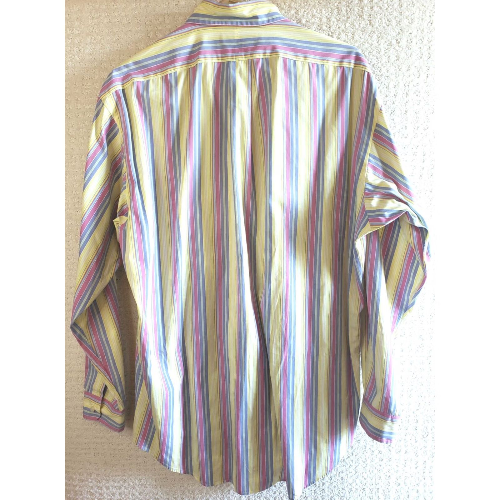 Polo Ralph Lauren Polo Ralph Lauren Dress Shirt Blake Long Sleeve Striped Button-Up Mens Medium Size 40R - 5 Thumbnail