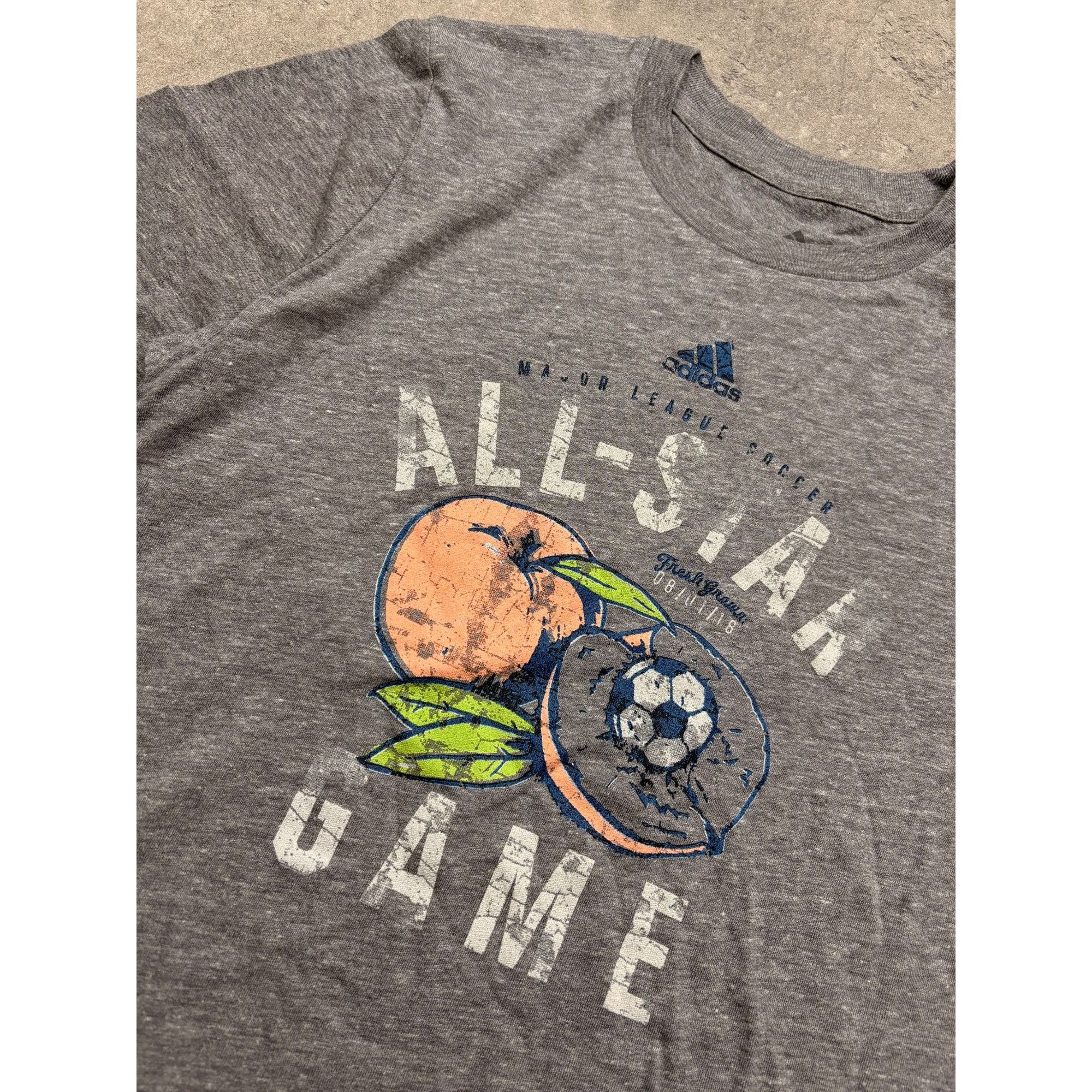 Adidas Adidas MLS All-Star Game Heather Gray Youth T-Shirt Size S S Size US S / EU 44-46 / 1 - 2 Thumbnail
