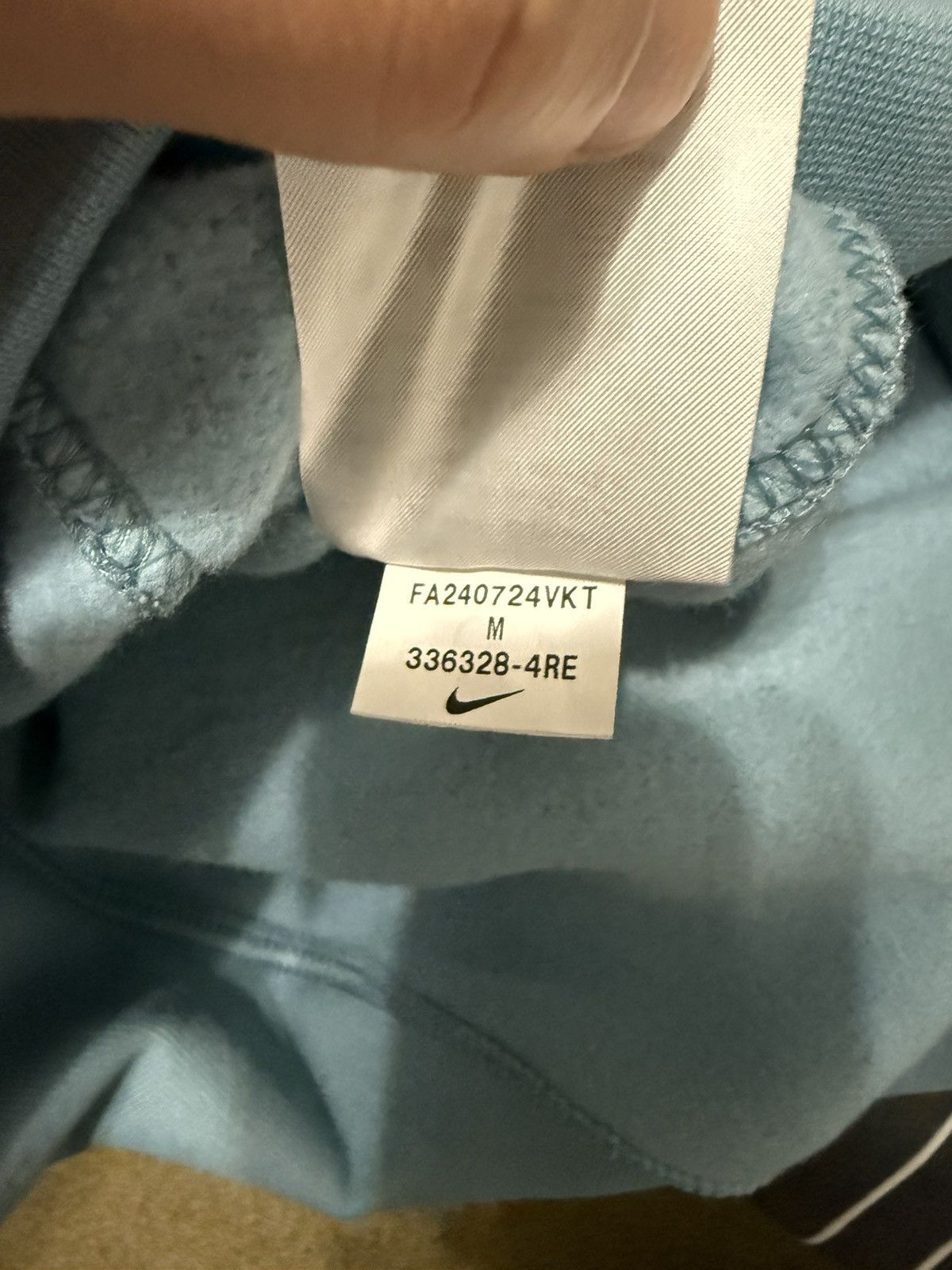 Nike NIKE BLUE HOODIE Size US M / EU 48-50 / 2 - 6 Thumbnail