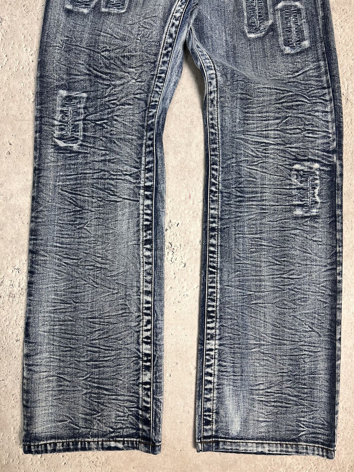 Jean Paul Gaultier VTG 00s JPG style Japanese Distressed Cargo pants jeans Size US 32 / EU 48 - 4 Thumbnail