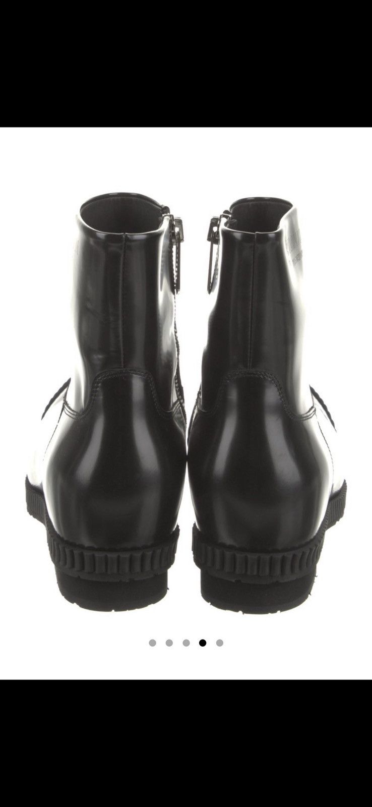 Calvin Klein 205W39NYC Calvin Klein 205W39NYC Spazzolato Fireman Leather Boots Size US 9 / EU 42 - 4 Thumbnail