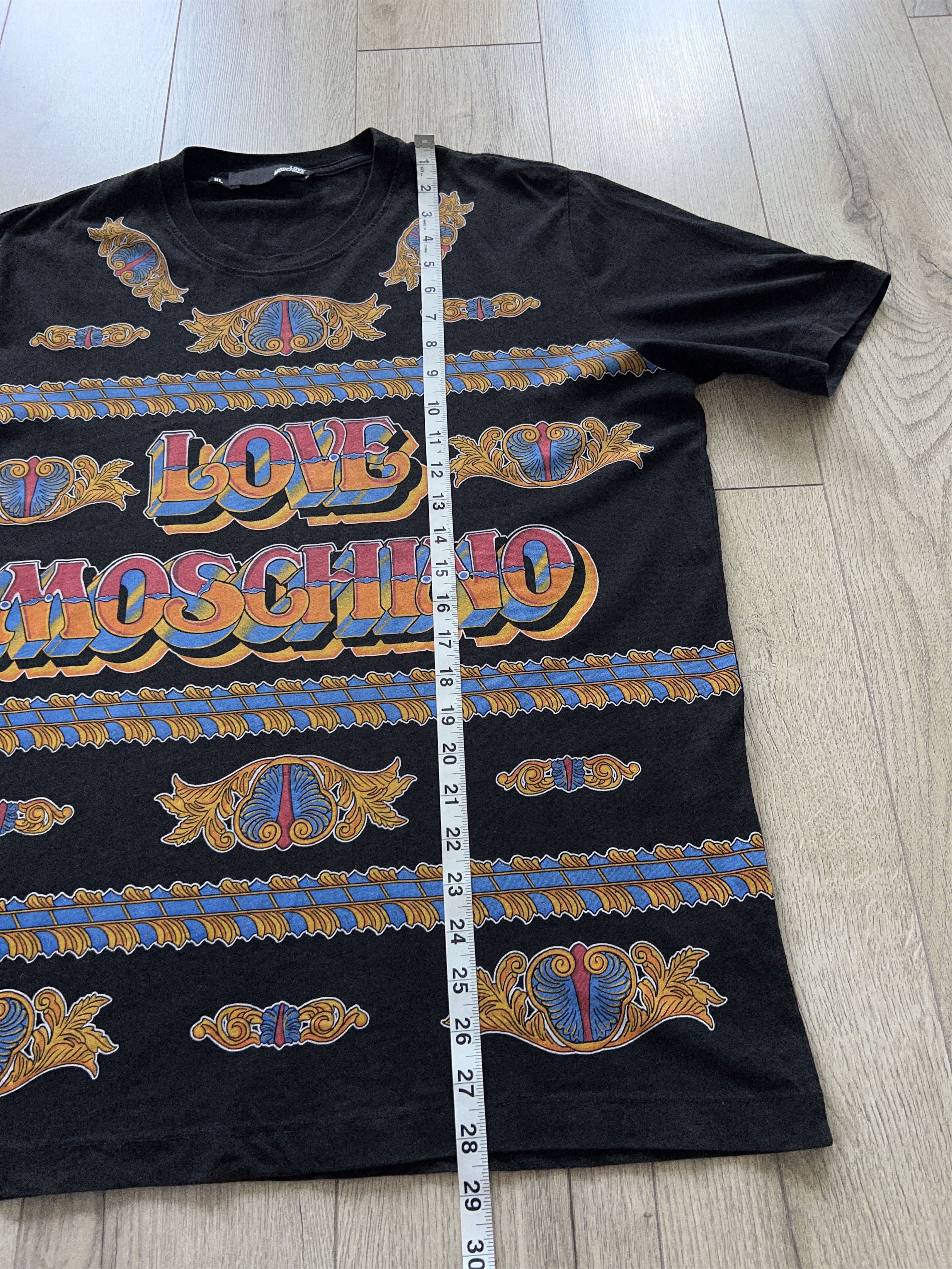 Designer × Moschino Mens LOVE MOSCHINO Big Logo Black Cotton T Shirt Size XL Size US XL / EU 56 / 4 - 5 Thumbnail