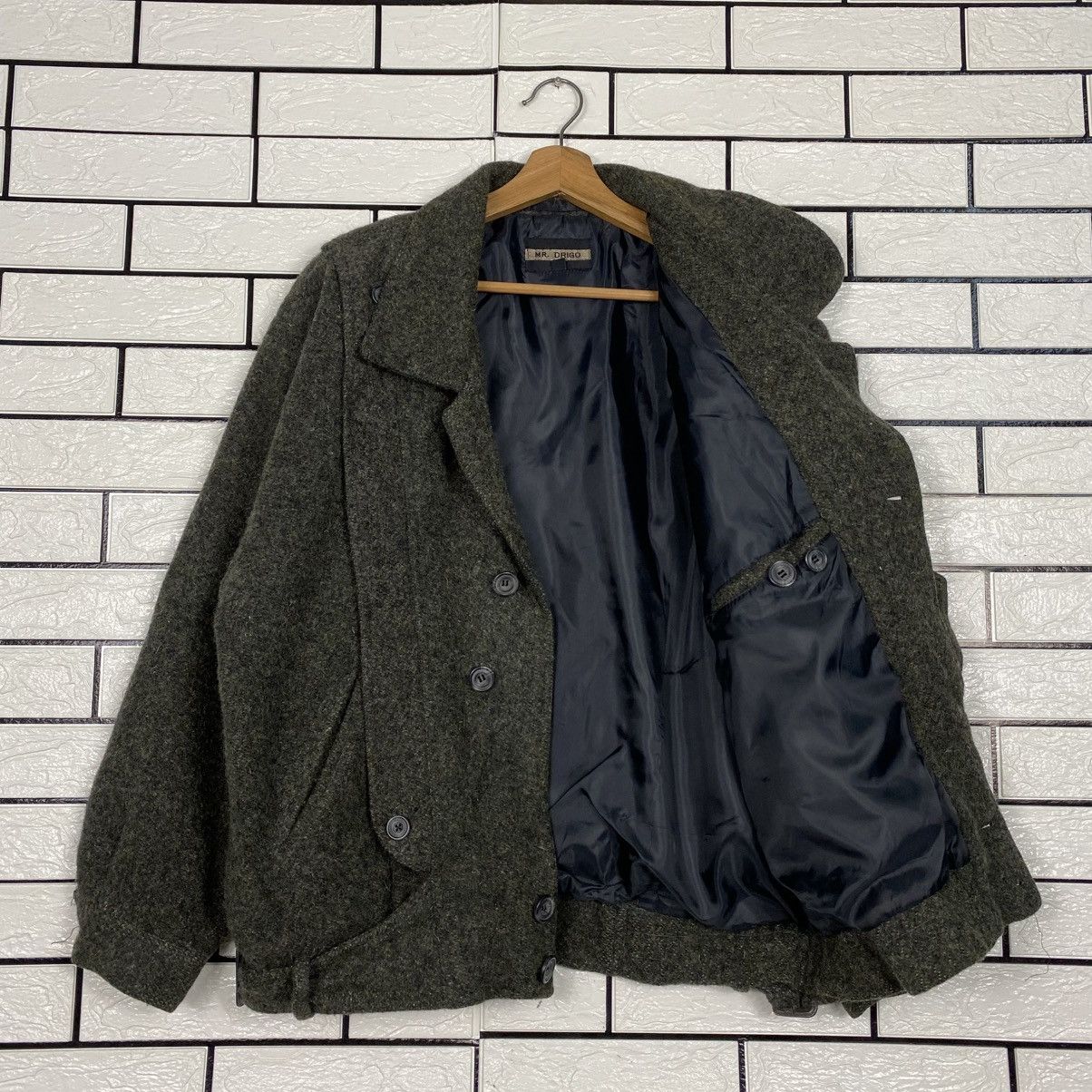 Vintage 📌Bondage Double Collar Wool Jacket Mr Drigo Issey Miyake Size US L / EU 52-54 / 3 - 13 Thumbnail