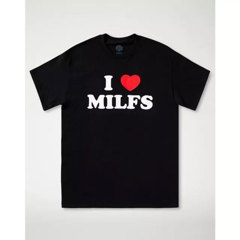 The Unbranded Brand I Heart MILFs Men’s T Shirt Size Small, Black Size US S / EU 44-46 / 1 - 2 Thumbnail