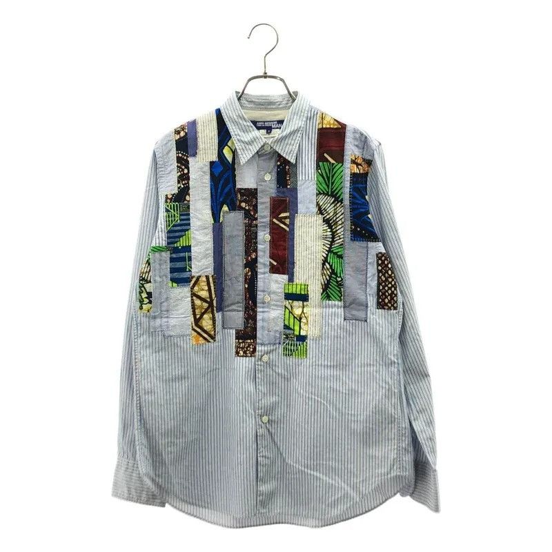 Comme des Garcons JUNYA WATANABE SS02 POEM BUTTON UP SHIRT BLUE