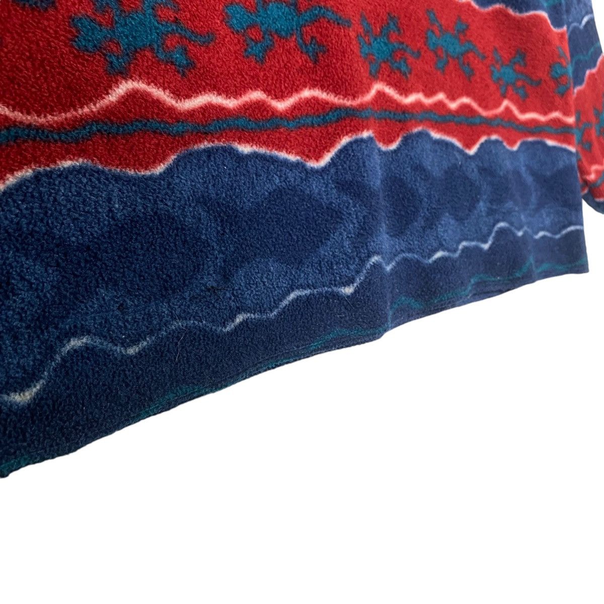 L.L. Bean × Patagonia Vintage L.L. Bean Red Multi Fleece Half Button Size US M / EU 48-50 / 2 - 6 Thumbnail