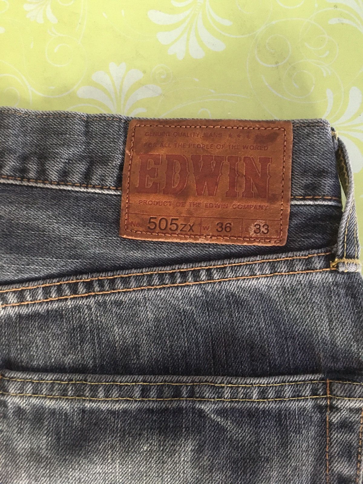 Edwin × Vintage Edwin 505 zx selvedge Size US 37 - 10 Thumbnail