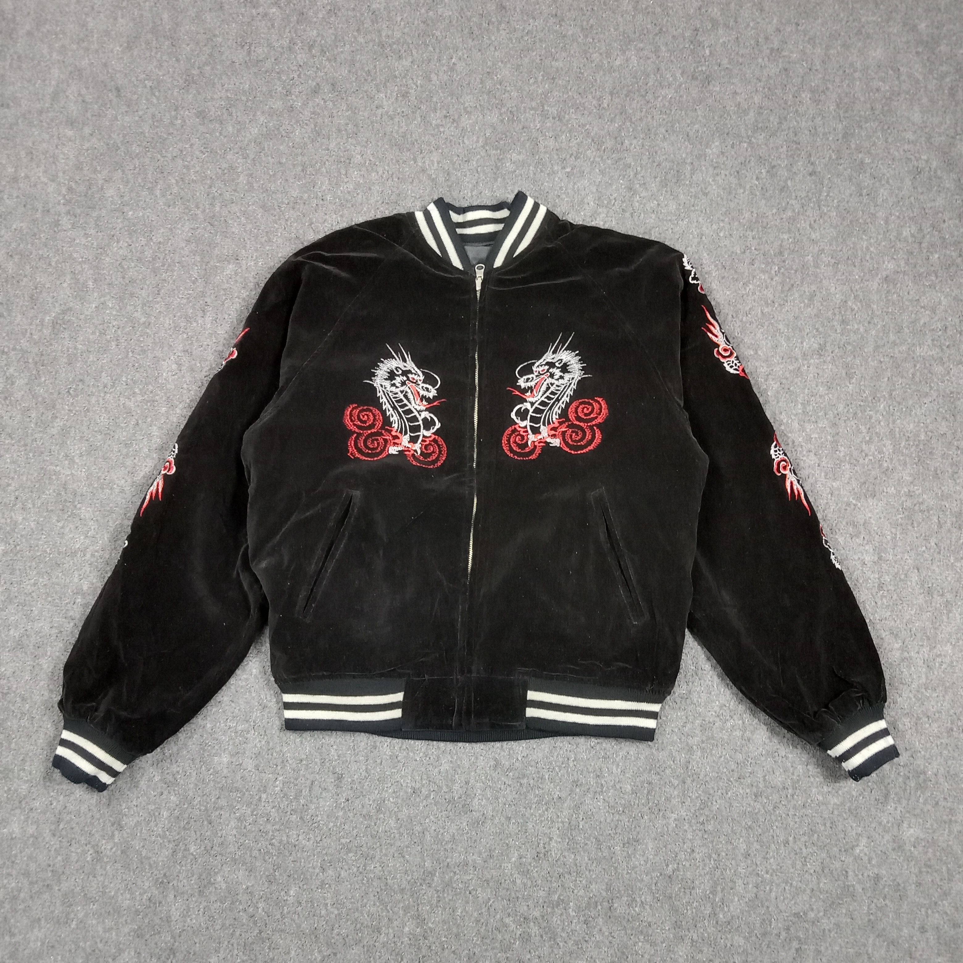 Japanese Brand Reversible Sukajan Bomber American Spirit Shoot One C291N24 Size US M / EU 48-50 / 2 - 7 Thumbnail