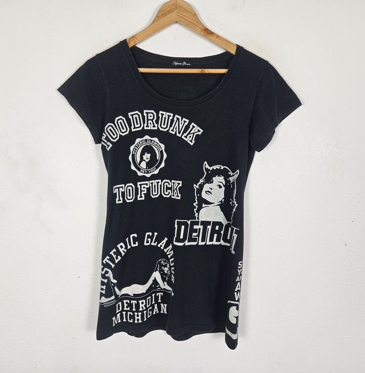 Hysteric Glamour Hysteric Glamour Too Drunk to Fuck Shirt Size S / US 4 / IT 40 - 2 Thumbnail