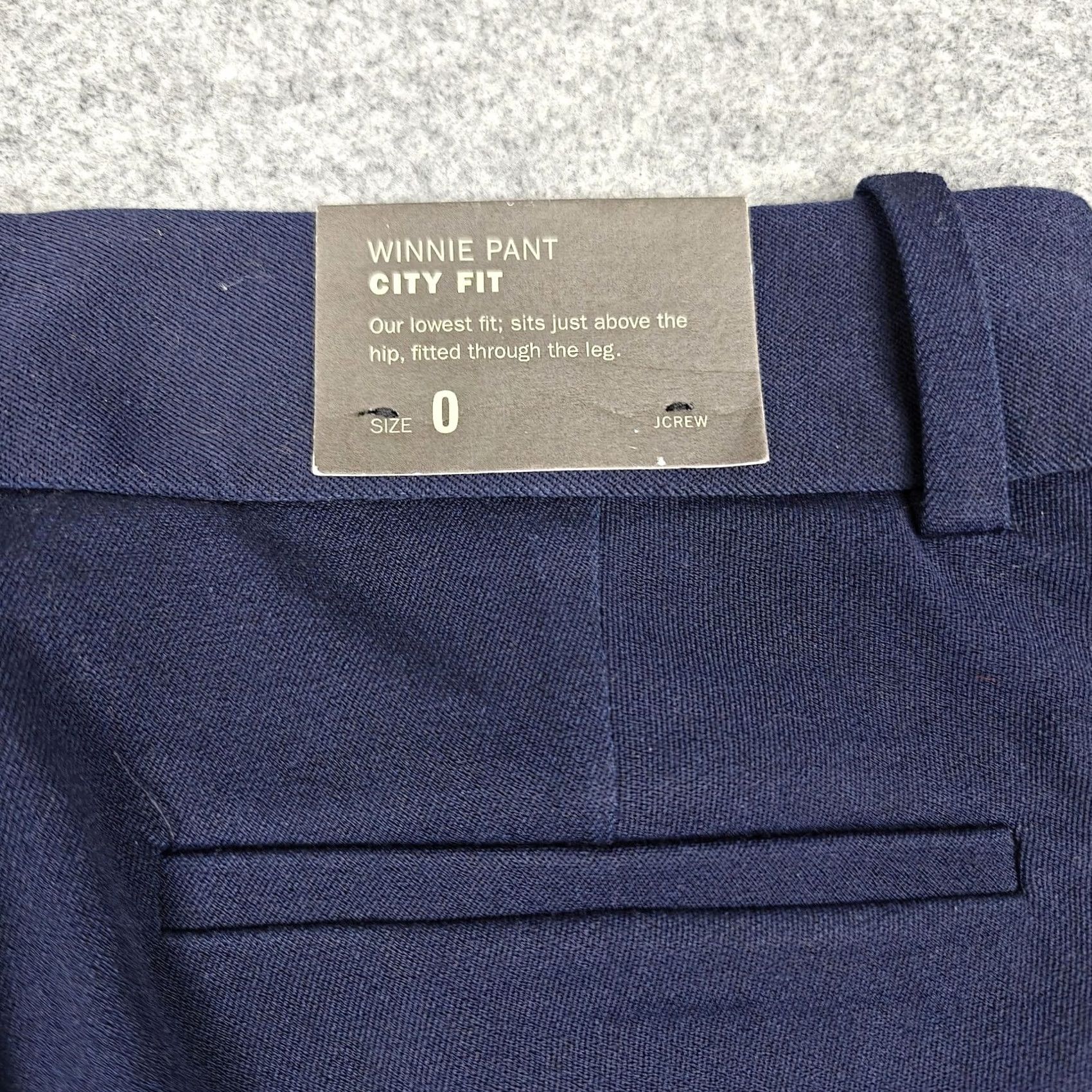 J.Crew J.CREW Pants Womens 0 Navy Blue Twill Winnie City Fit Slim Chino Stretch New Size 25" / US 0 / IT 36 - 7 Thumbnail