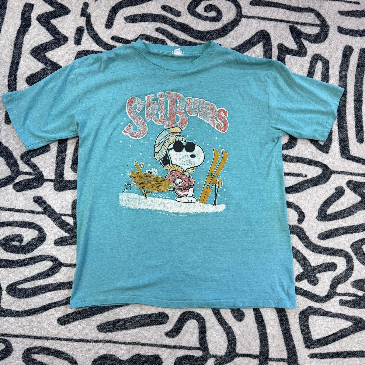 Vintage Vintage Ski Bum Snoopy Short Sleeve Shirt L Size US L / EU 52-54 / 3 - 1 Thumbnail