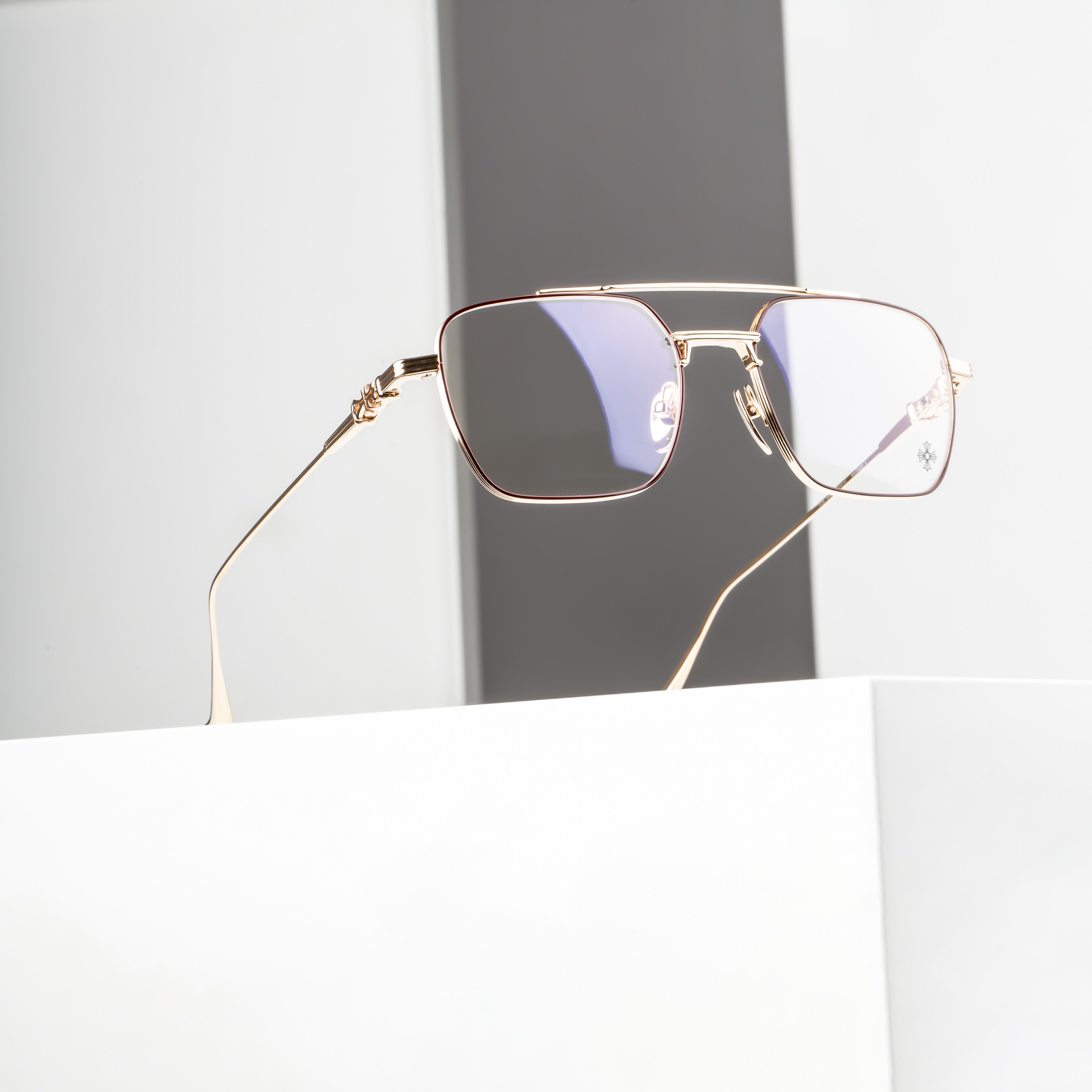 Chrome Hearts CHROME HEARTS MAGNUM II BORDELLO GOLD PLATED GLASSES Size ONE SIZE - 1 Thumbnail