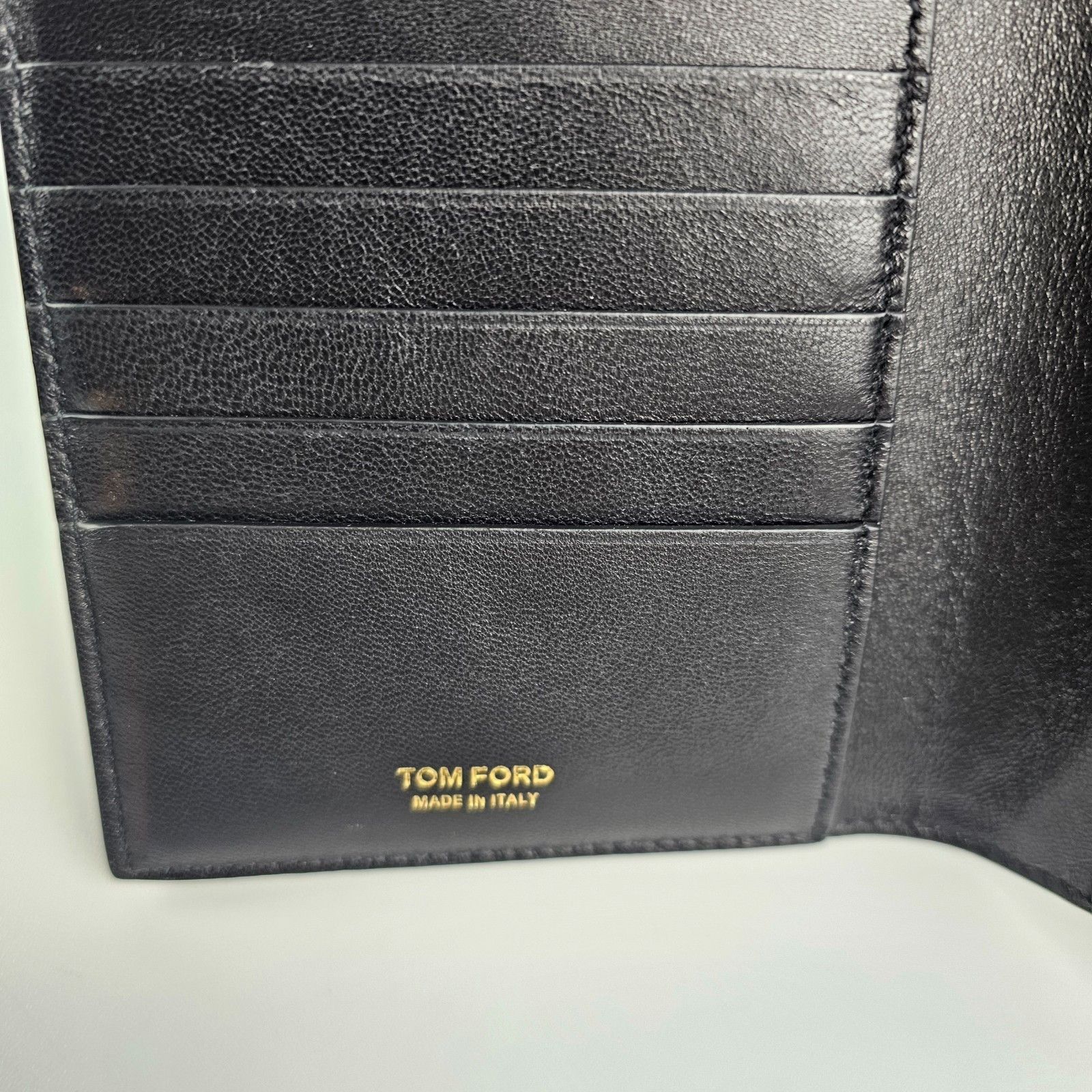 Tom Ford TOM FORD Black Embossed Leather Wallet New & Authentic Size ONE SIZE - 7 Thumbnail