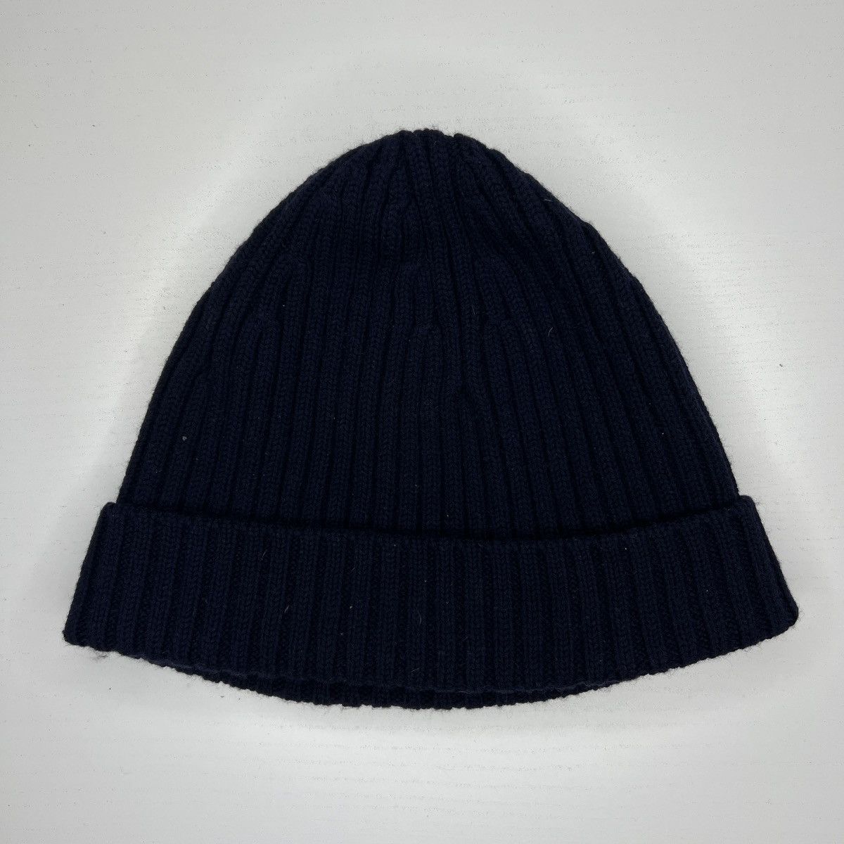 Prada Prada Milano Beanie Winter Hat Wool Logo Red Label Tag Navy Size ONE SIZE - 4 Thumbnail