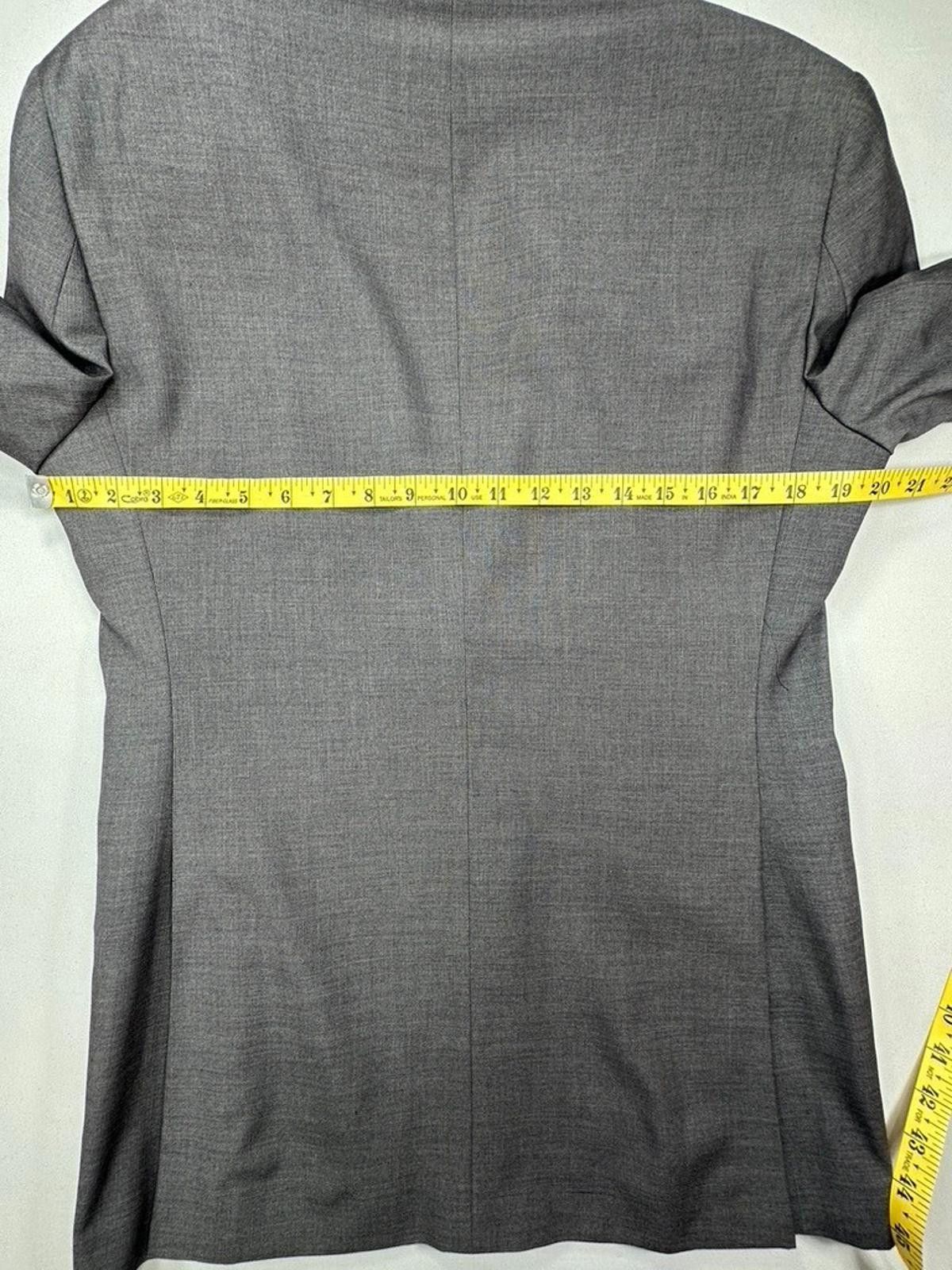 Pronto Uomo Pronto Uomo Slim Fit Suit Jacket Gray 36 Regular 30 Waist Size 36R - 4 Thumbnail