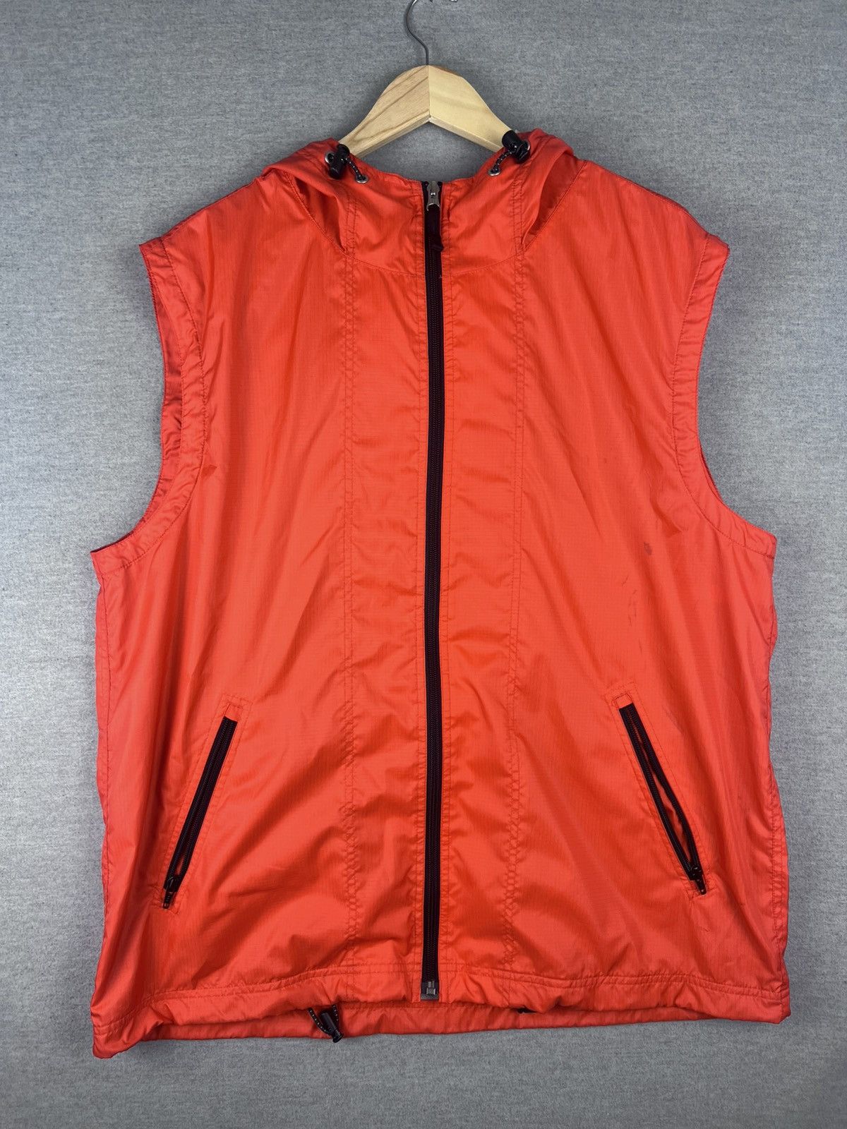 Gap Vintage Gap Nylon Vest Hooded Full Zip Orange XL Streetwear Size US XL / EU 56 / 4 - 2 Thumbnail