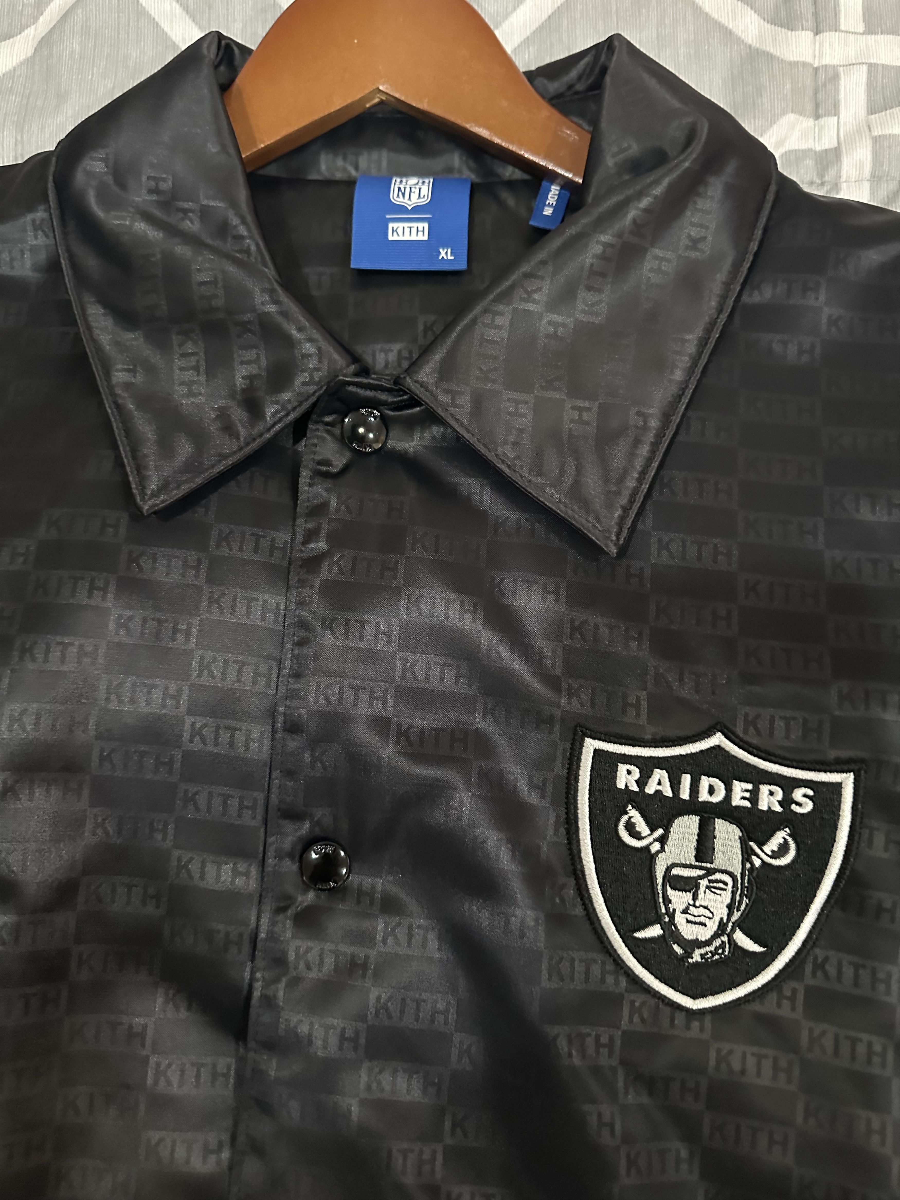 Kith Kith NFL Raiders Satin Bomber Jacket Size US XL / EU 56 / 4 - 2 Thumbnail