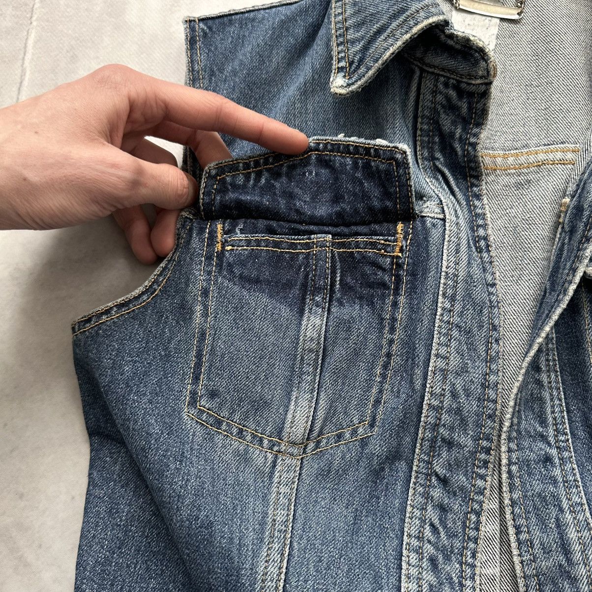 Dolce & Gabbana 90s Dolce & Gabbana Vintage Denim Vest Open Front Y2K Size S / US 4 / IT 40 - 11 Thumbnail