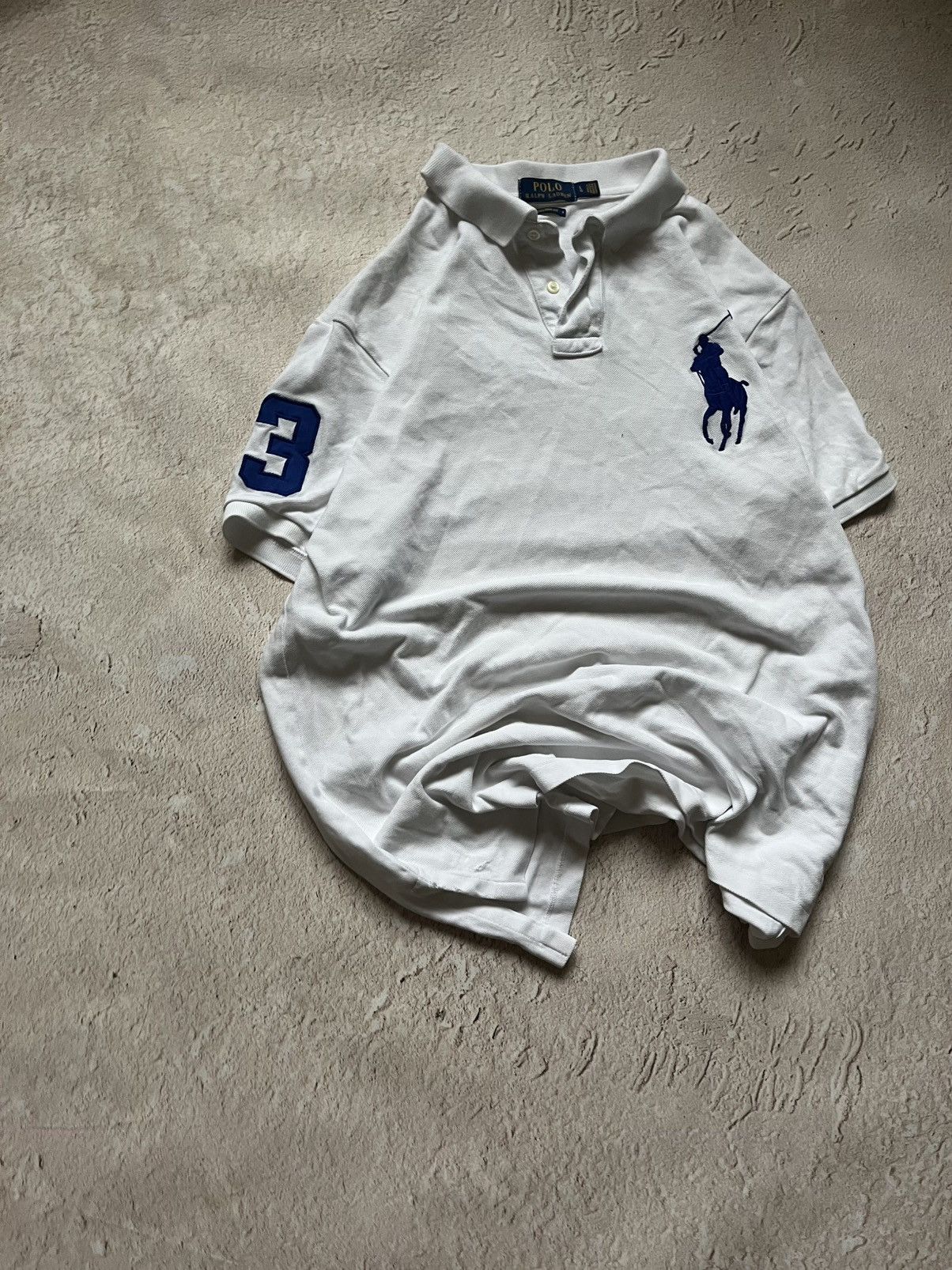 Polo Ralph Lauren Polo Ralph Lauren Big Pony White Polo Shirt Size US L / EU 52-54 / 3 - 3 Thumbnail