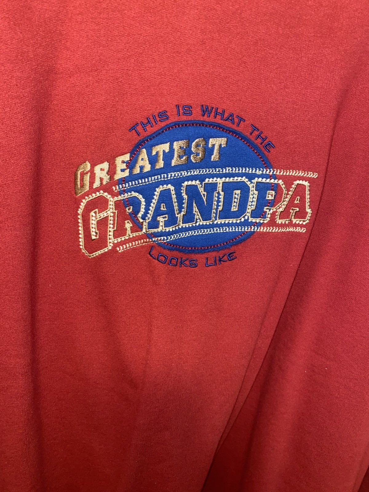 Vintage The Best Grandpa Long Sleeve Size US L / EU 52-54 / 3 - 2 Thumbnail