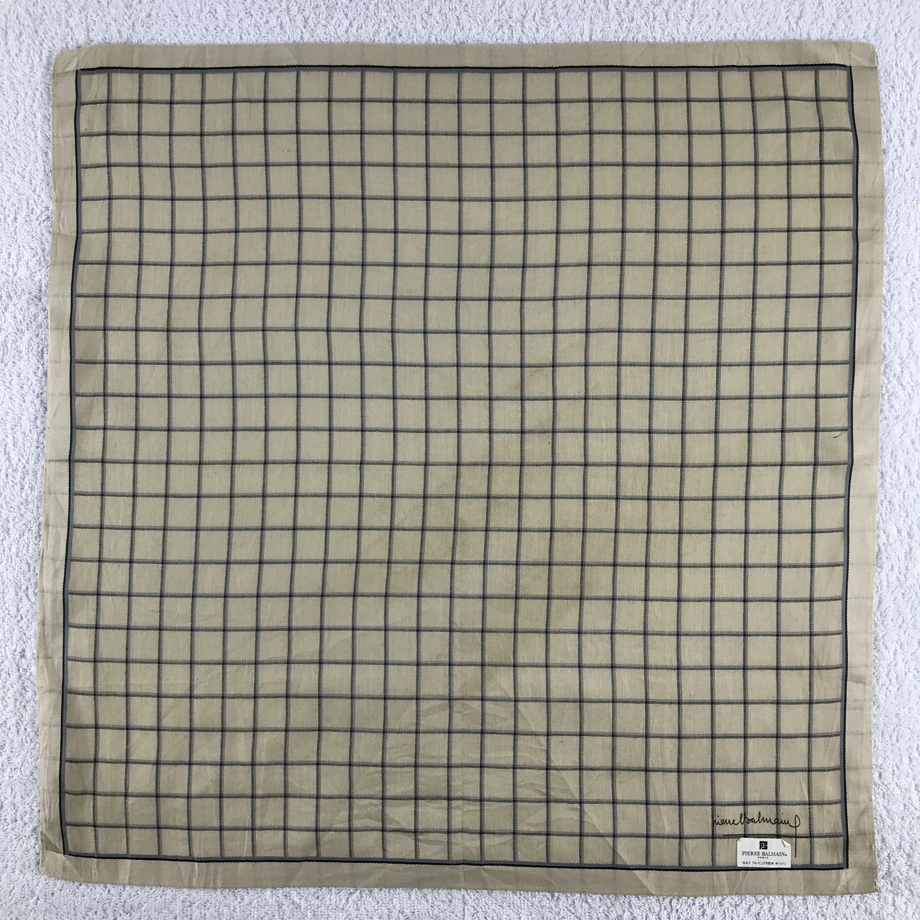 Pierre Balmain × Vintage Pierre Balmain Bandana / Handkerchief / Neckerchief - S173 Size ONE SIZE - 1 Thumbnail