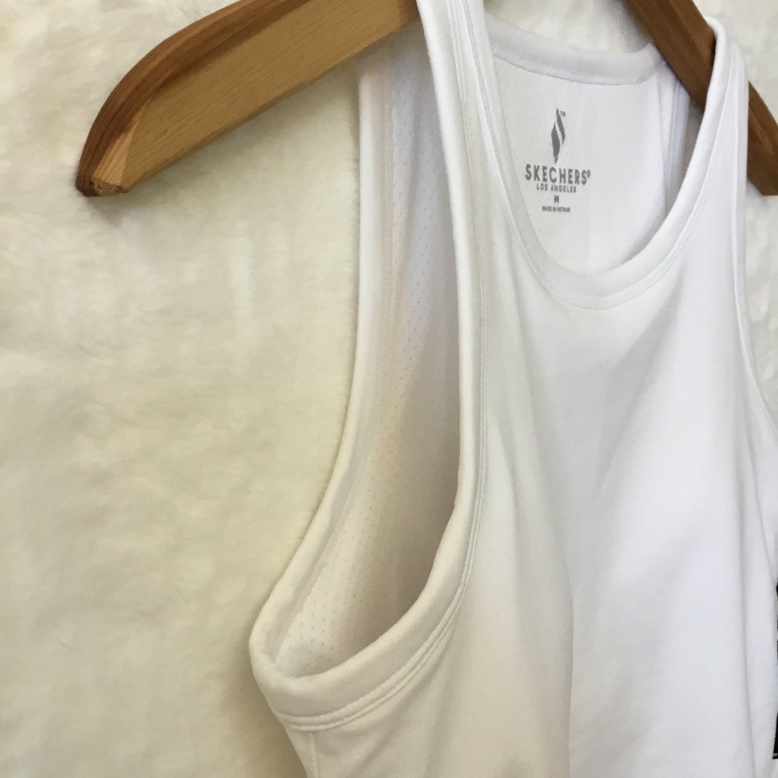 SKECHERS Skechers White The GoWalk Self Bra Tank Top Size M / US 6-8 / IT 42-44 - 4 Thumbnail