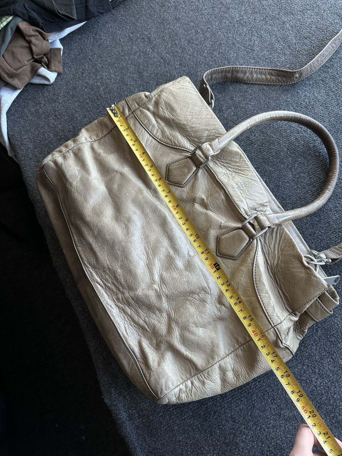 LIEBESKIND BERLIN 🚨Y2K AVANT-GARDE 🚨 BEIGE Germany style hand bag Y2K 90s Size ONE SIZE - 14 Thumbnail