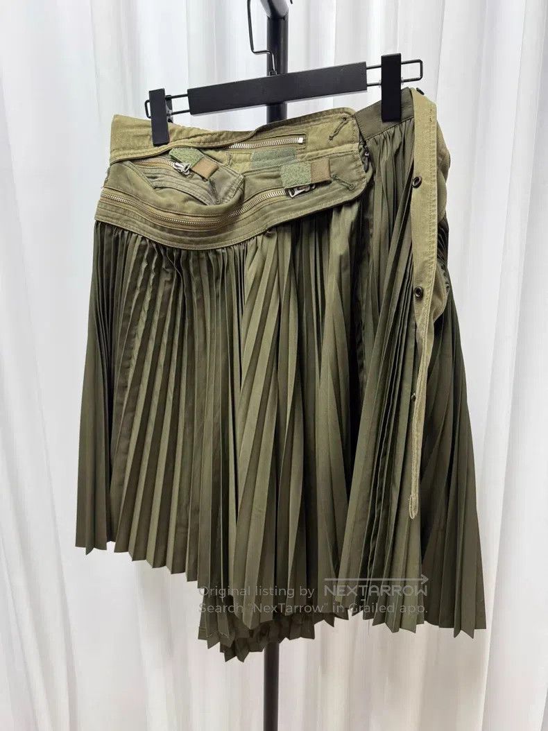 Junya Watanabe Junya Watanabe size XS Deconstructed Military Maxi Skirt Size 22" - 4 Thumbnail