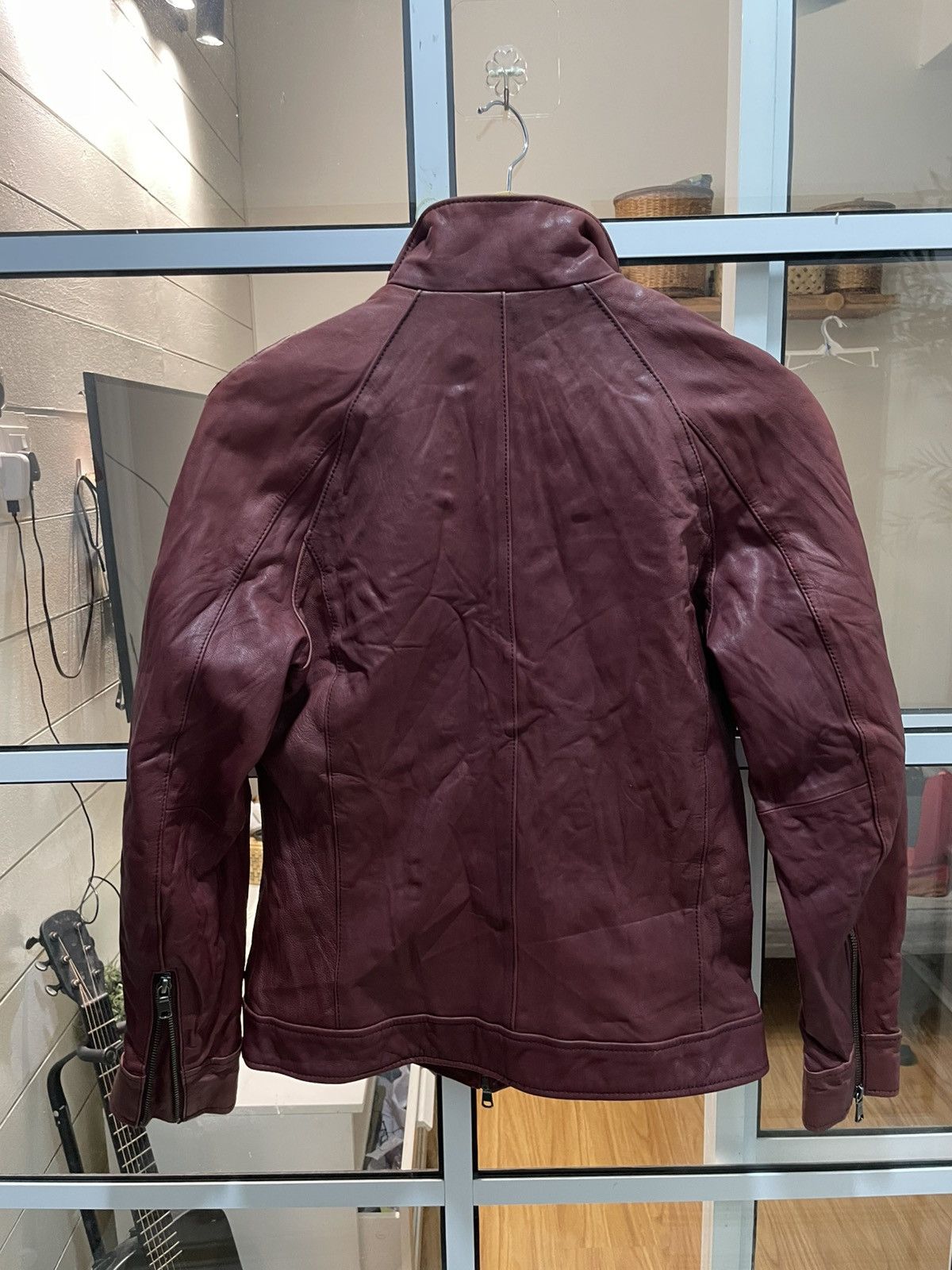 Tete Homme Tete Homme Japan Minimal Biker Leather Jacket (Goat Skin) Size US M / EU 48-50 / 2 - 25 Thumbnail