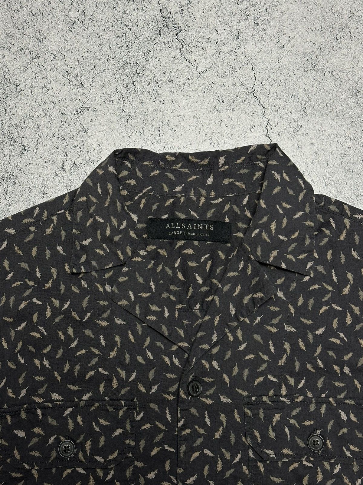 Allsaints Allsaints 'Glide' Hawaiian Print Shirt Size US L / EU 52-54 / 3 - 4 Thumbnail