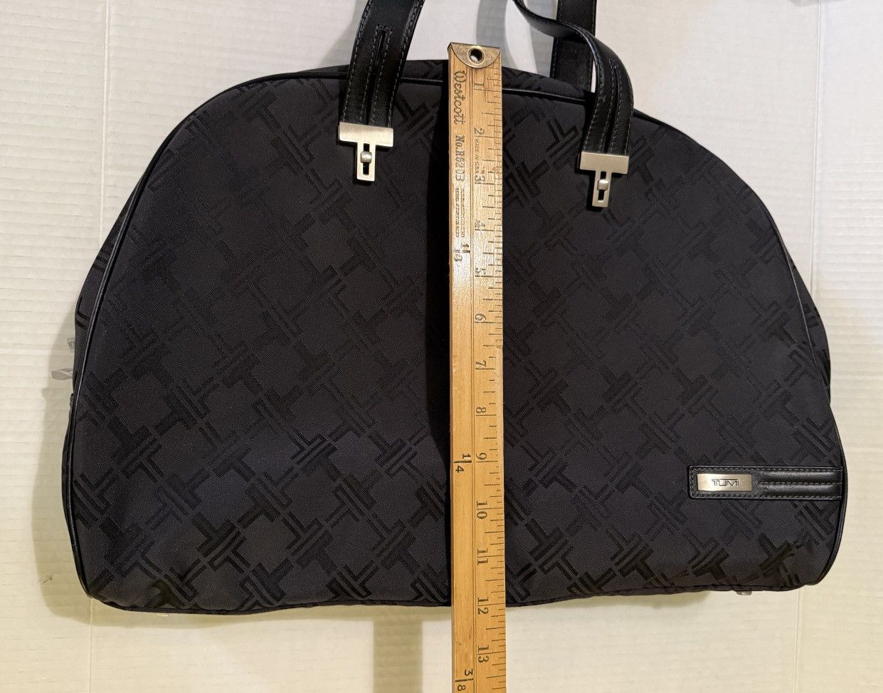 Tumi TUMI Vtg Black Monogram Ballistic Nylon Tote Bag Size ONE SIZE - 9 Thumbnail