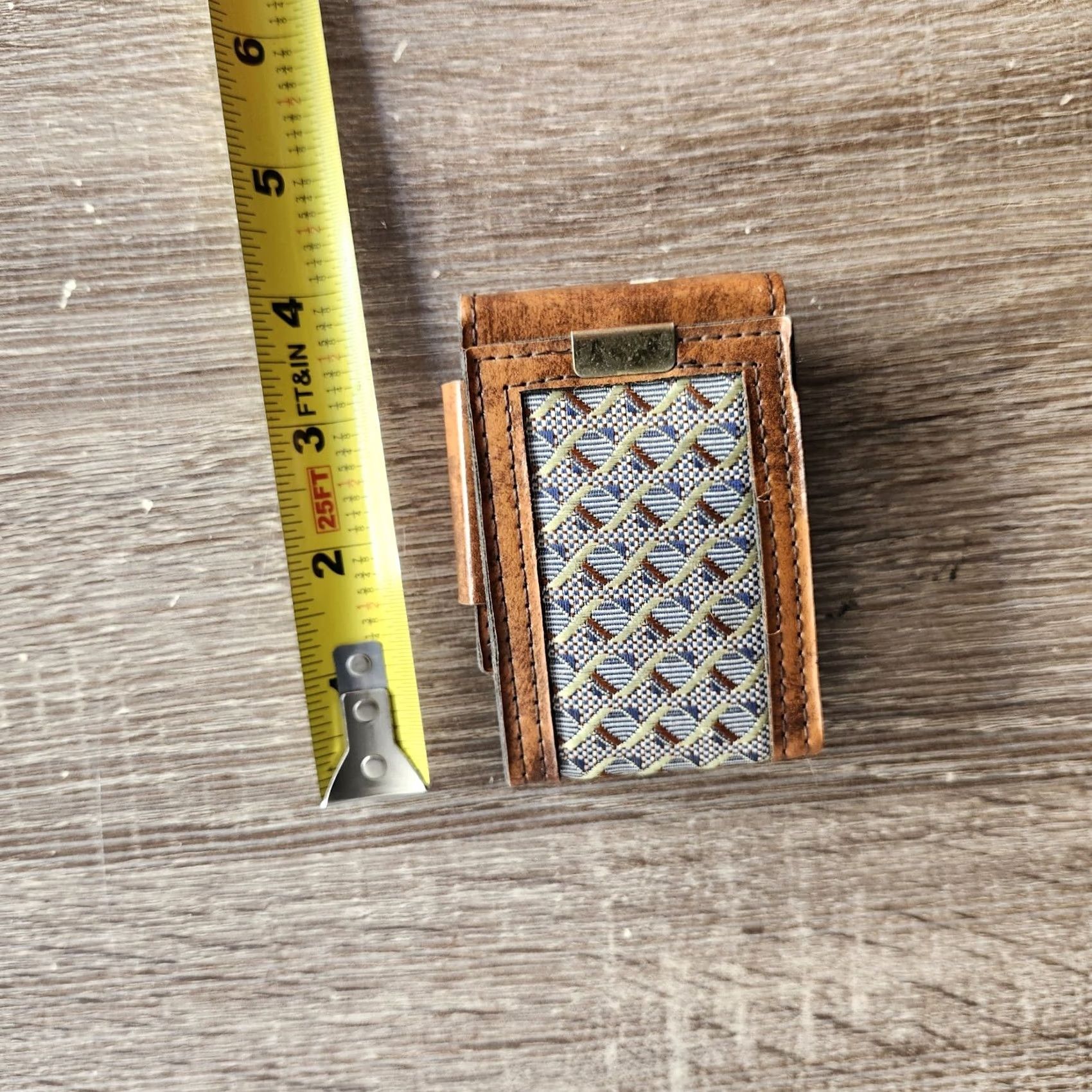 Vintage VINTAGE Brown Card Wallet Holder Men Wallet Brown Pattern Design Men Size ONE SIZE - 4 Thumbnail