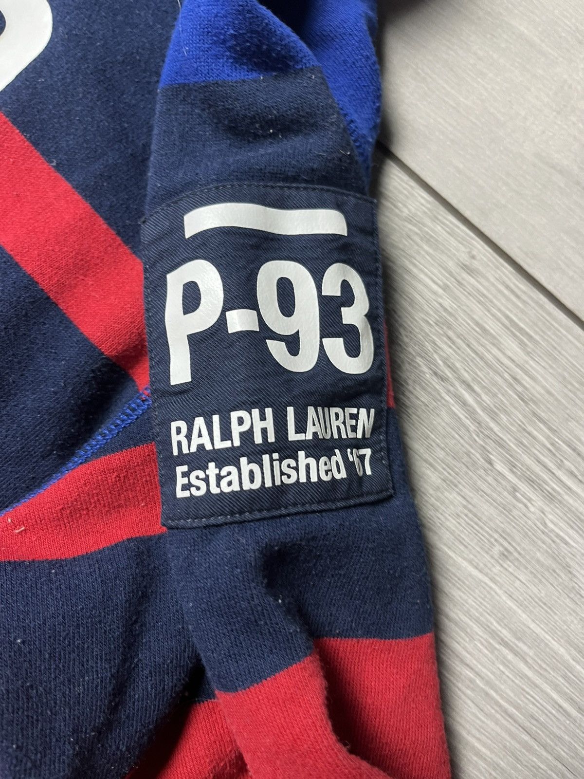 Polo Ralph Lauren - Vintage Ralph Lauren P-93 Established 67 Hoodie Rare Y2K Size US S / EU 44-46 / 1 - 4 Thumbnail