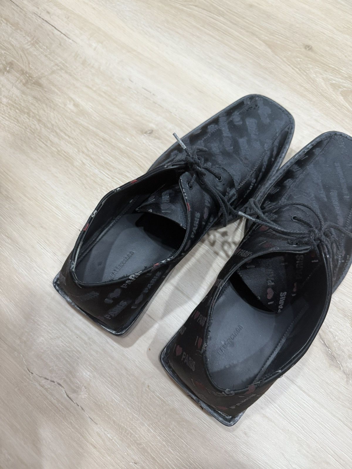 Balenciaga Balenciaga I Heart Paris Canvas Loafers Size US 11 / EU 44 - 15 Thumbnail
