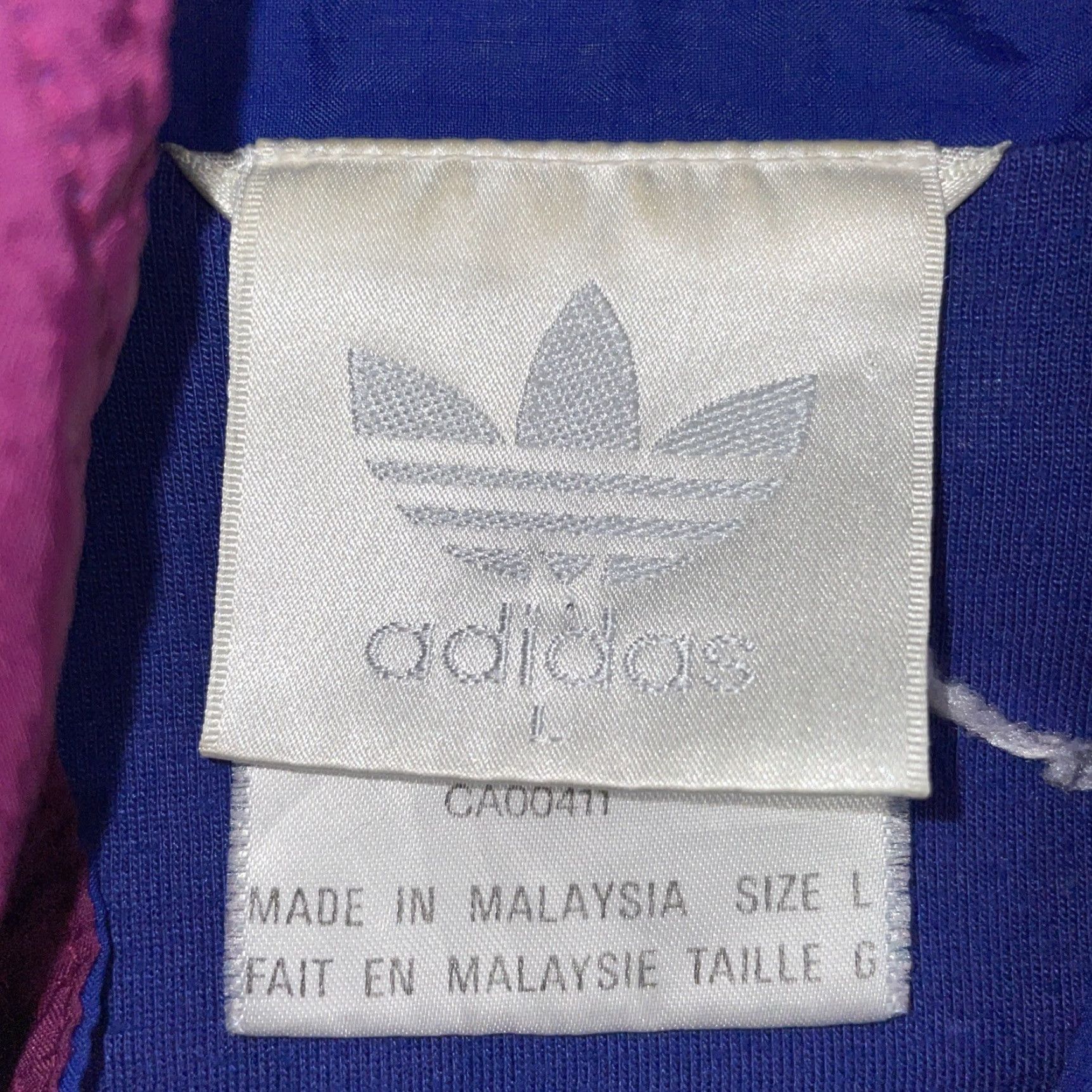 Adidas VINTAGE Adidas Windbreaker Jacket Blue Mens Large L Size US L / EU 52-54 / 3 - 3 Thumbnail