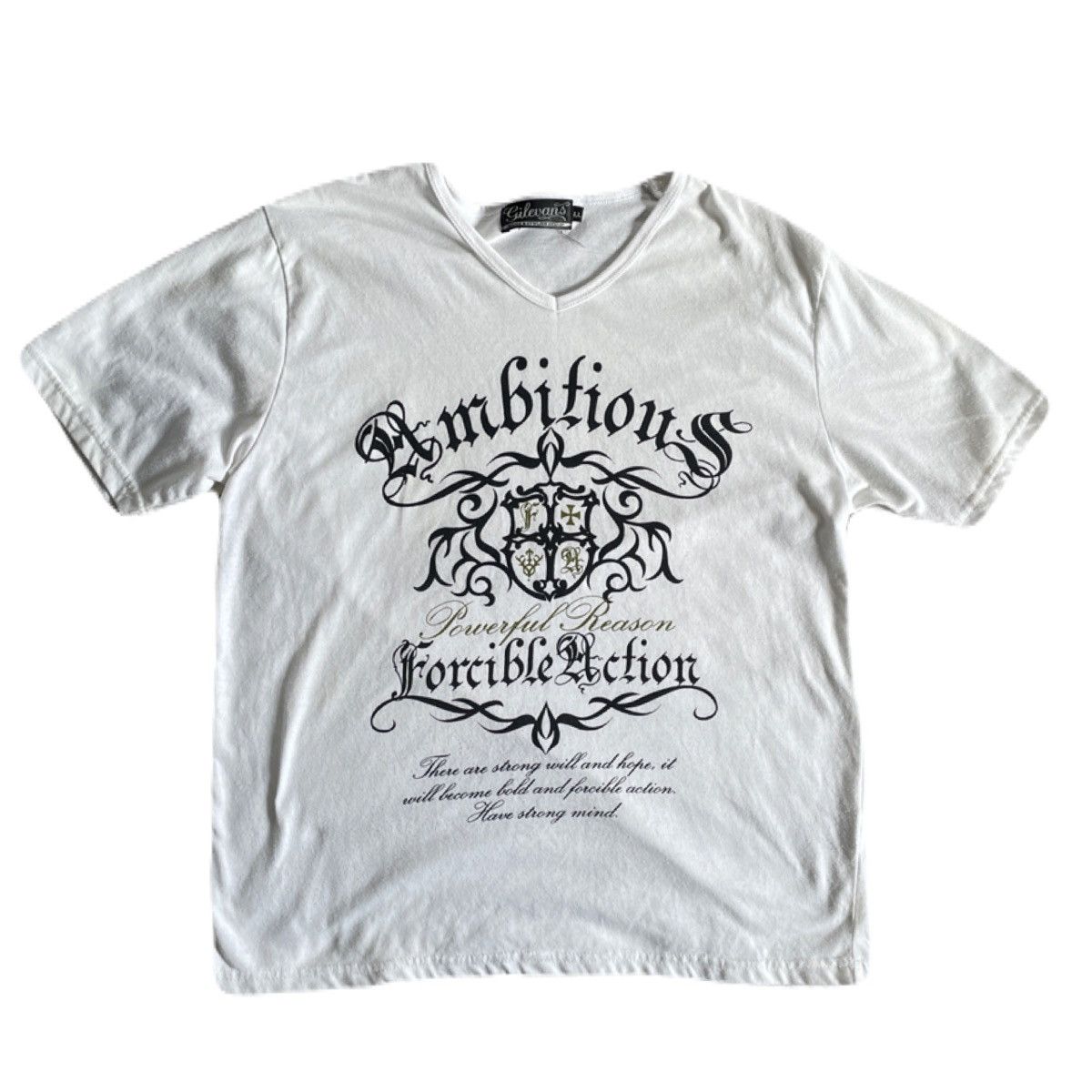 If Six Was Nine 2000s Japanese archive Vkei Gothic Poem Tee Y2K Gyaruo Size US M / EU 48-50 / 2 - 2 Thumbnail